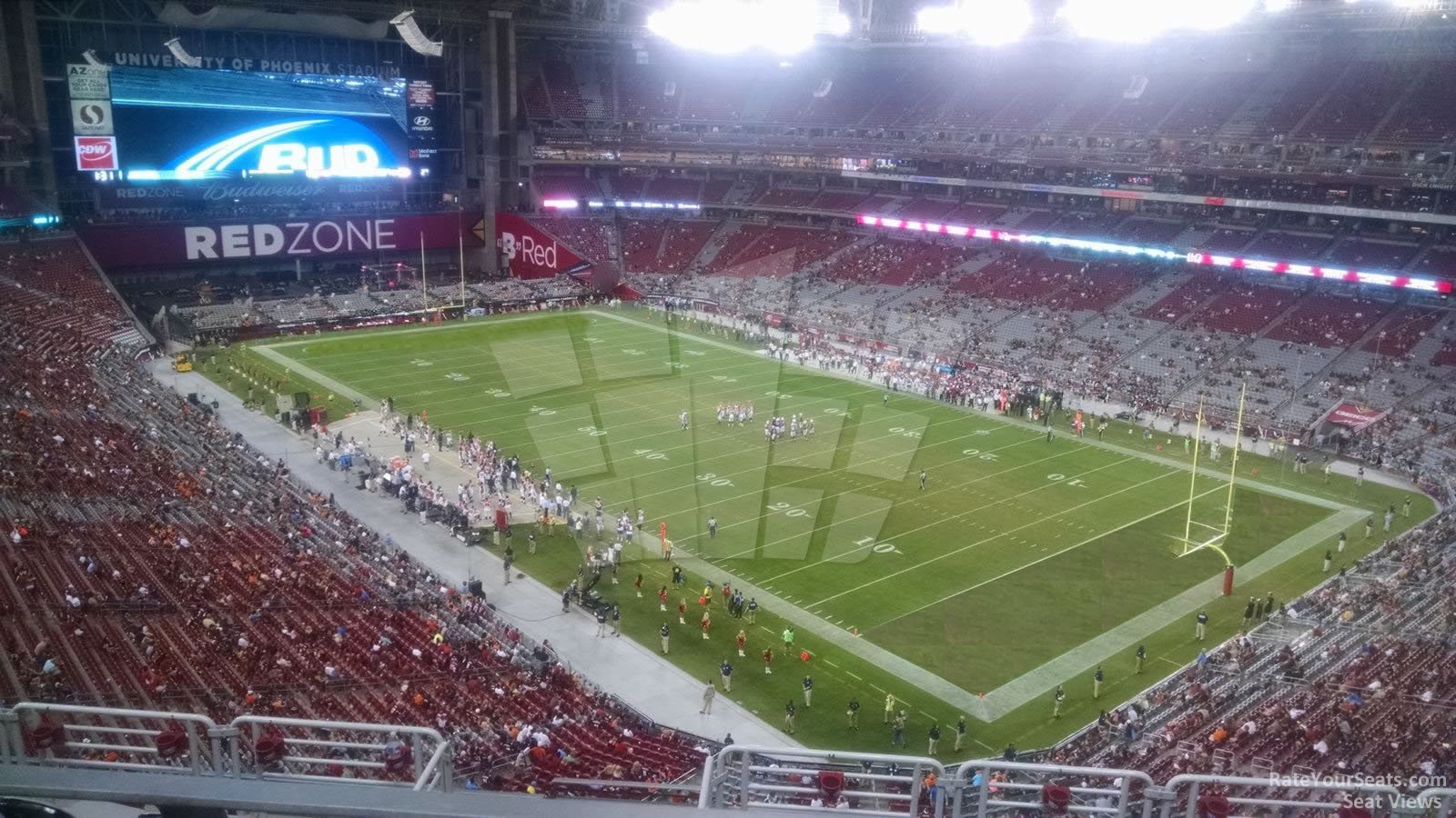section 435, row 2 seat view  for football - state farm stadium