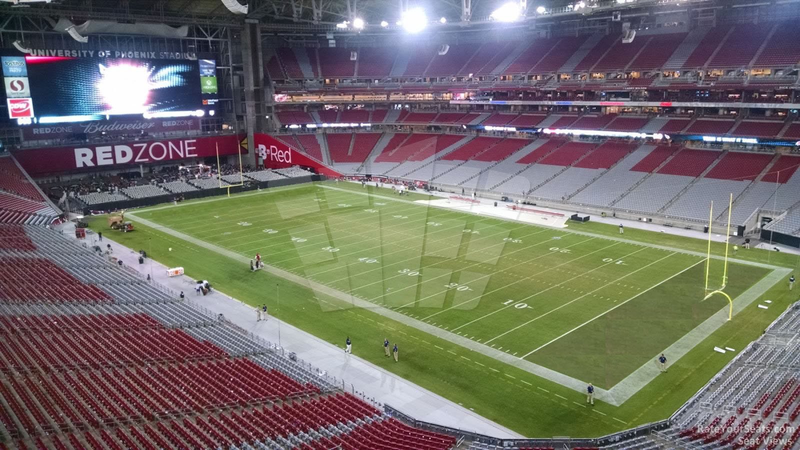 section 435, row b seat view  for football - state farm stadium