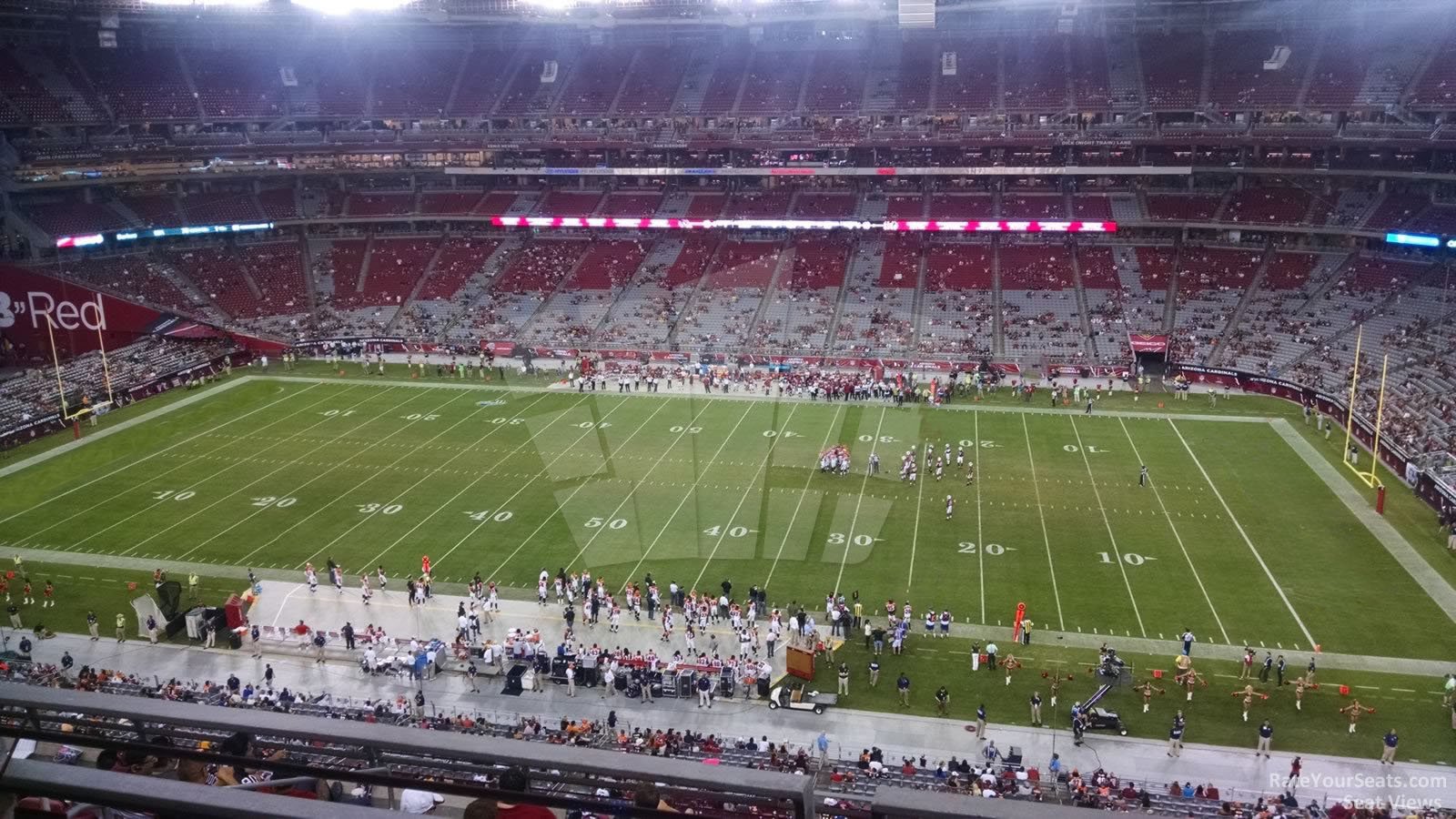 section 441, row 2 seat view  for football - state farm stadium