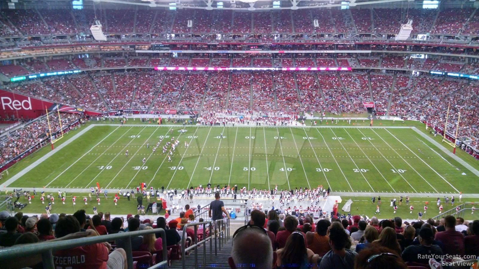 section 443, row 15 seat view  for football - state farm stadium