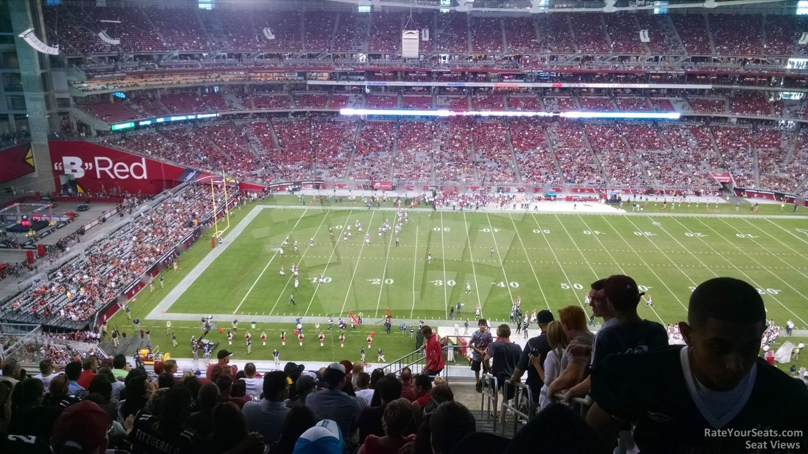 section 446, row 13 seat view  for football - state farm stadium