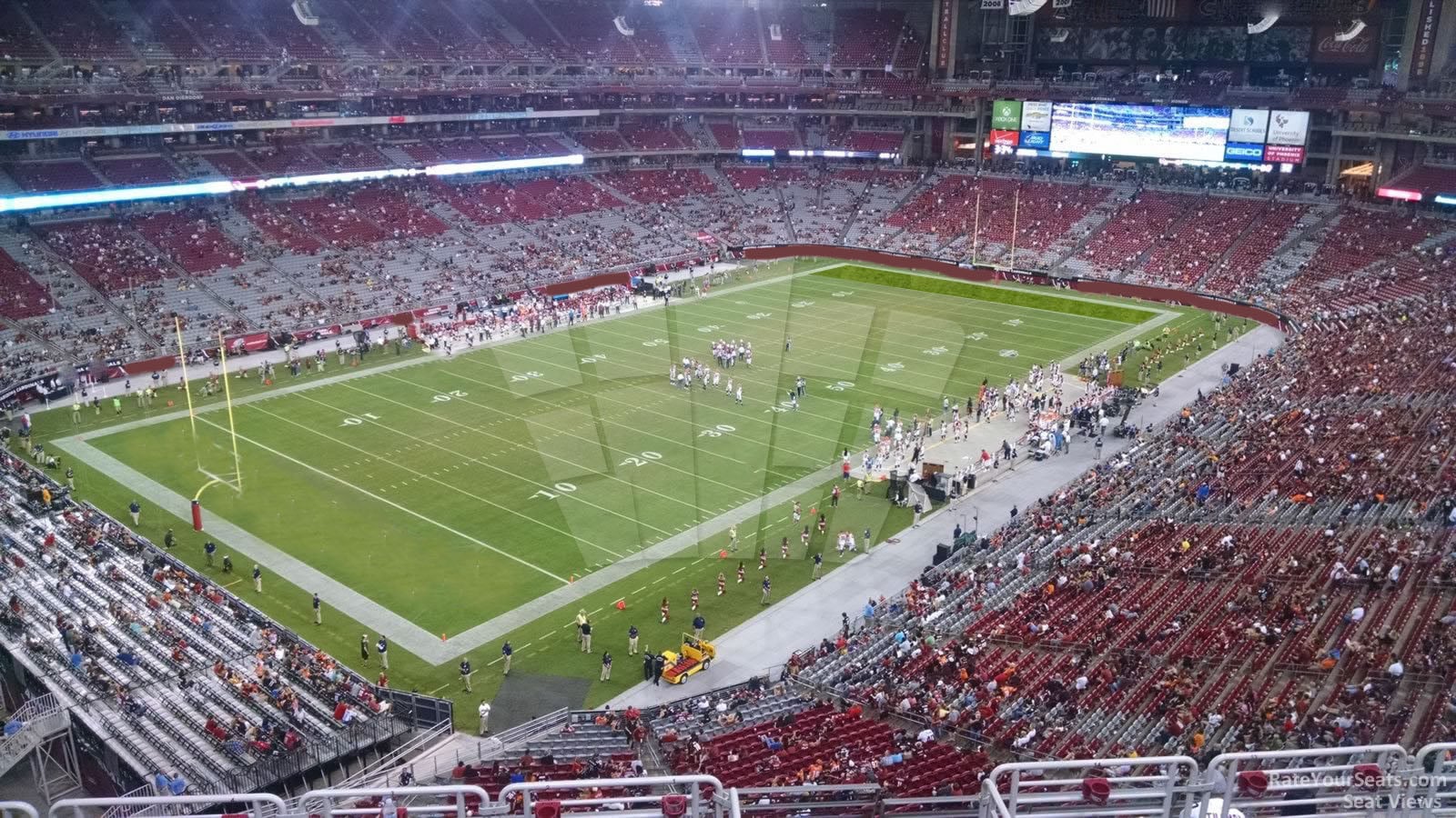 section 452, row 2 seat view  for football - state farm stadium