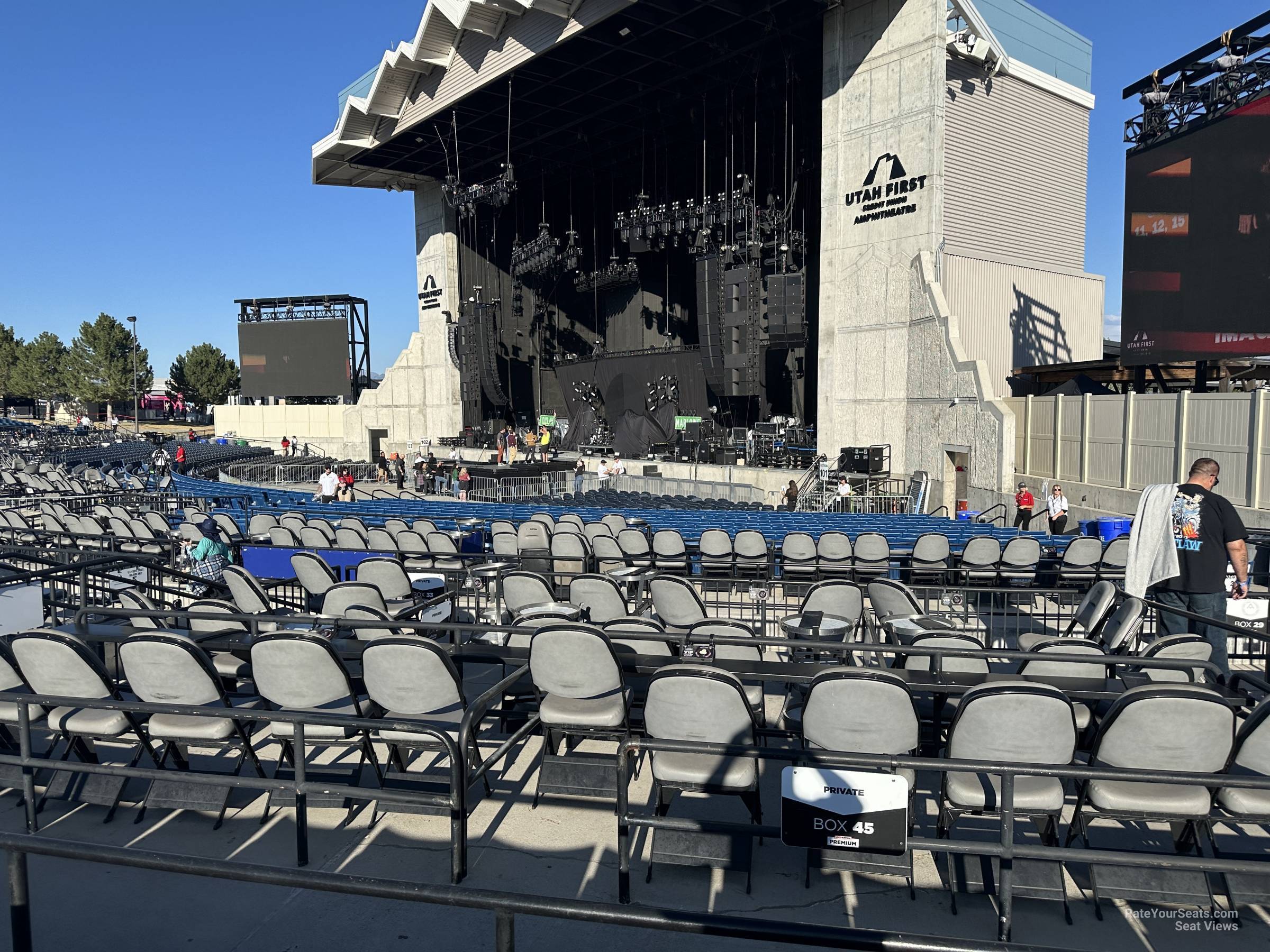 section 301, row c seat view  - utah first credit union amphitheatre