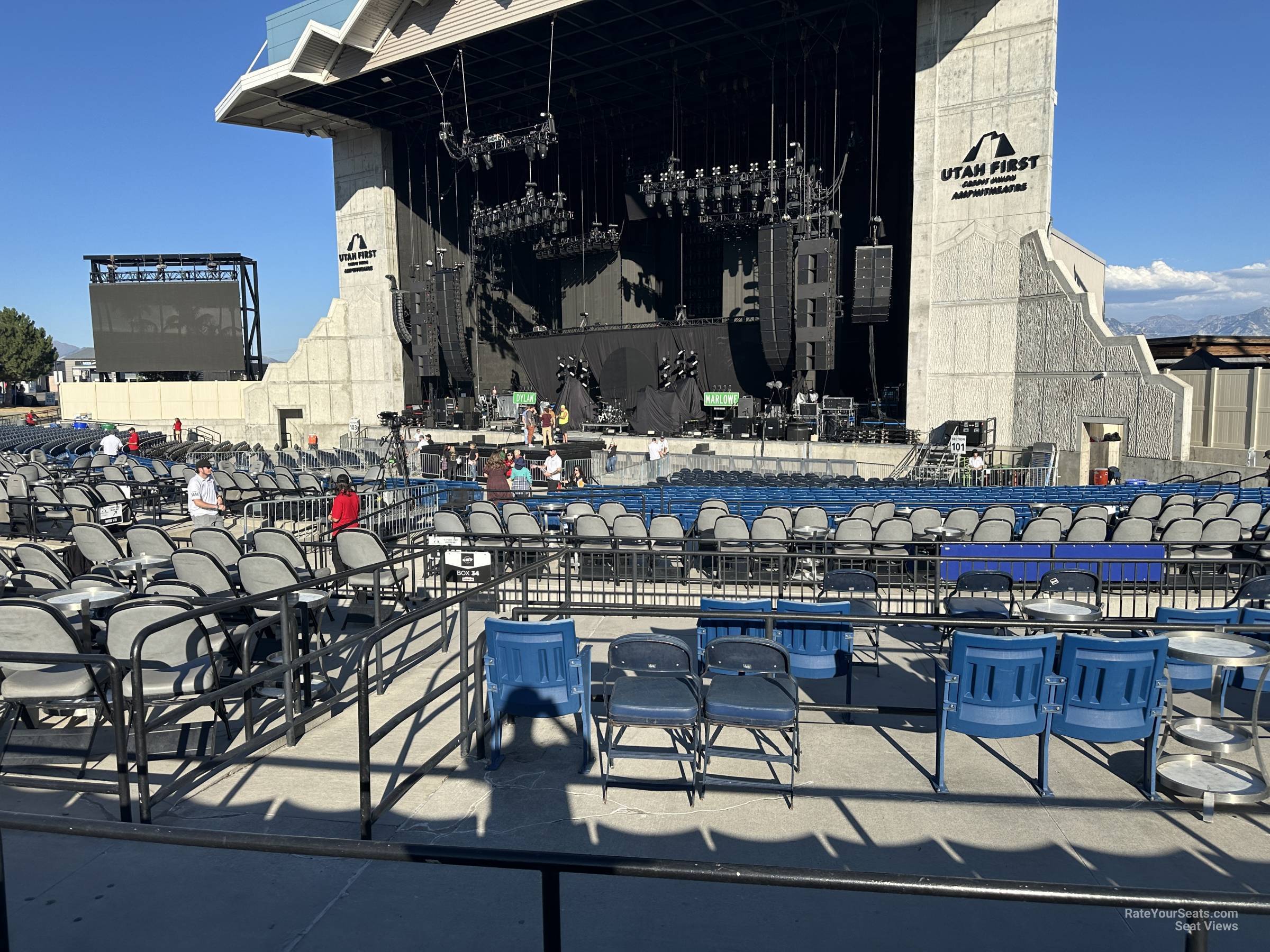 section 302, row c seat view  - utah first credit union amphitheatre