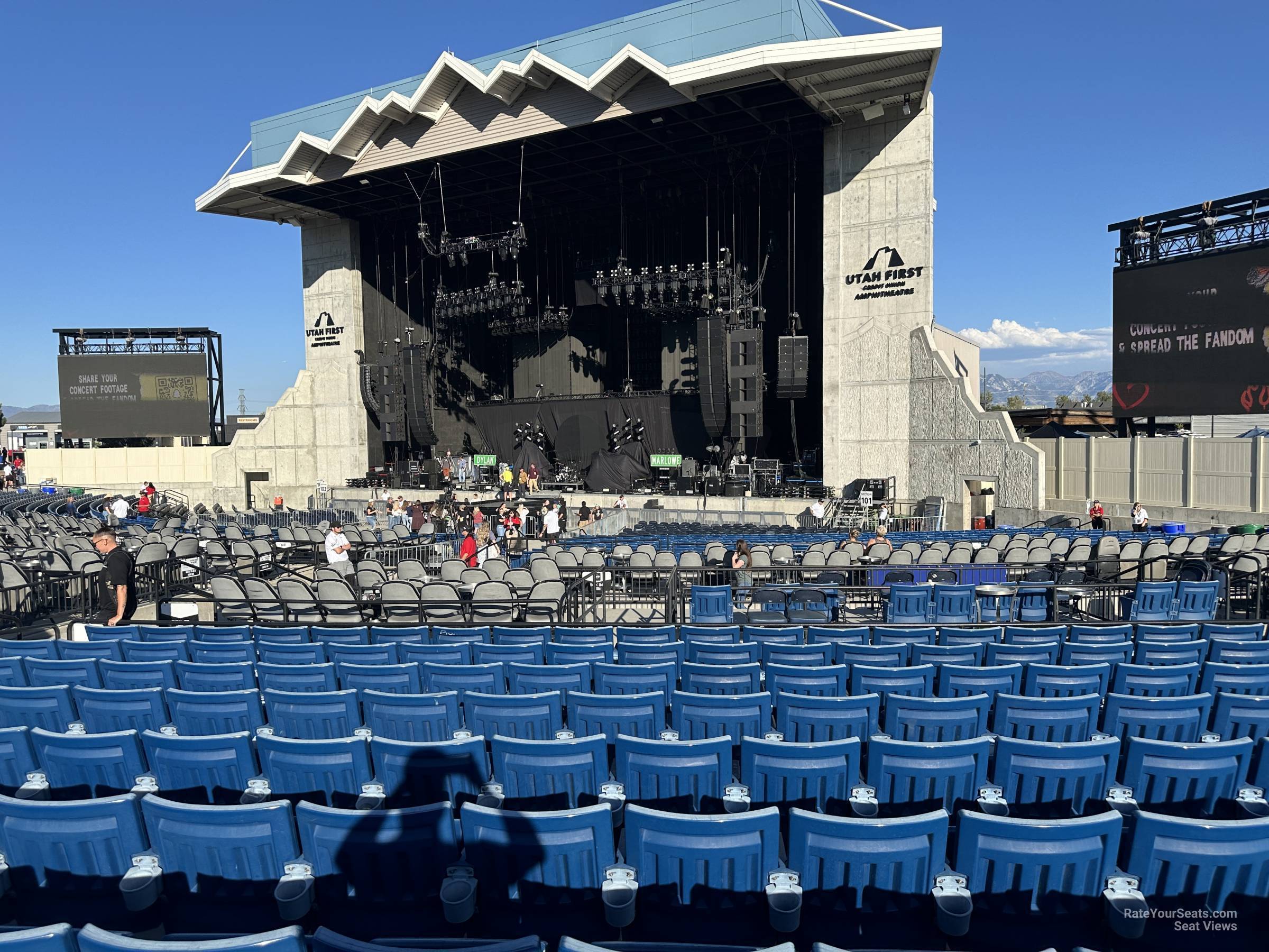 section 302, row k seat view  - utah first credit union amphitheatre