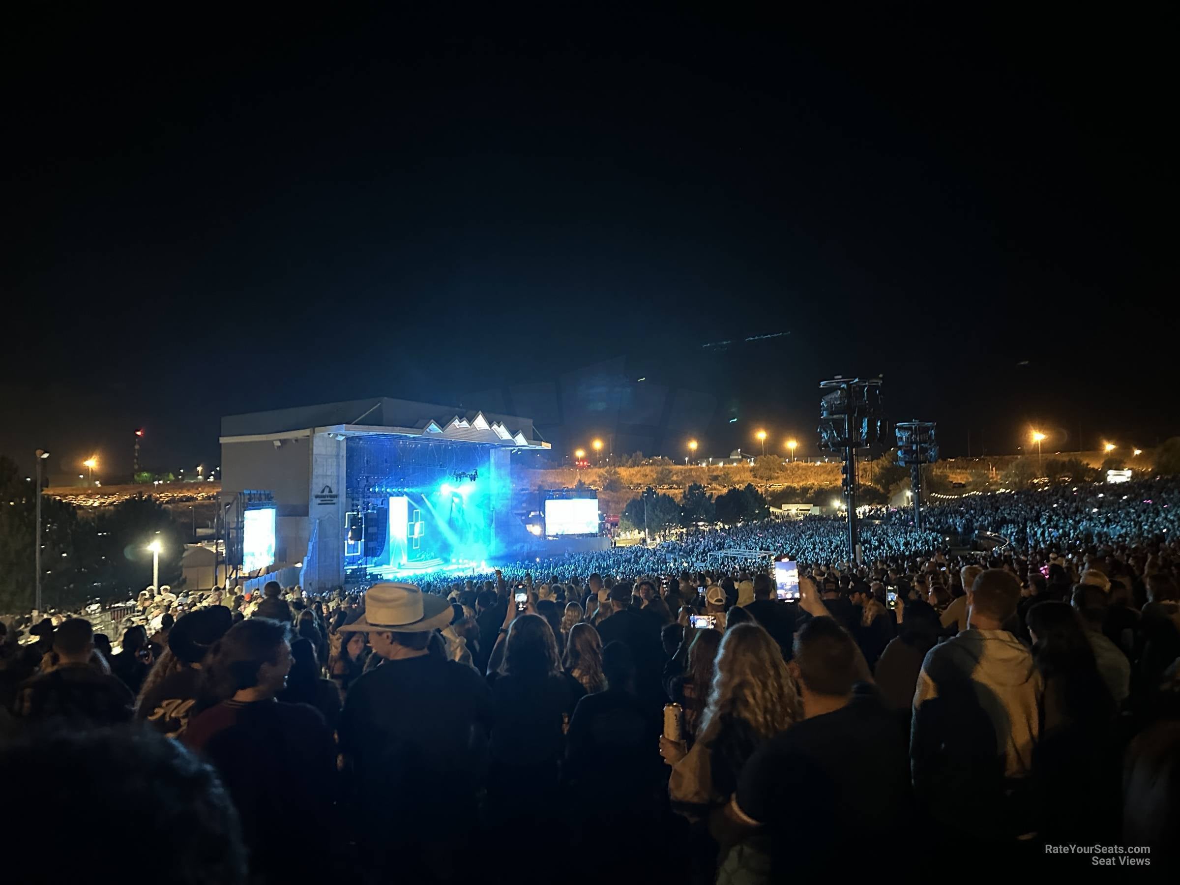 lawn seat view  - utah first credit union amphitheatre