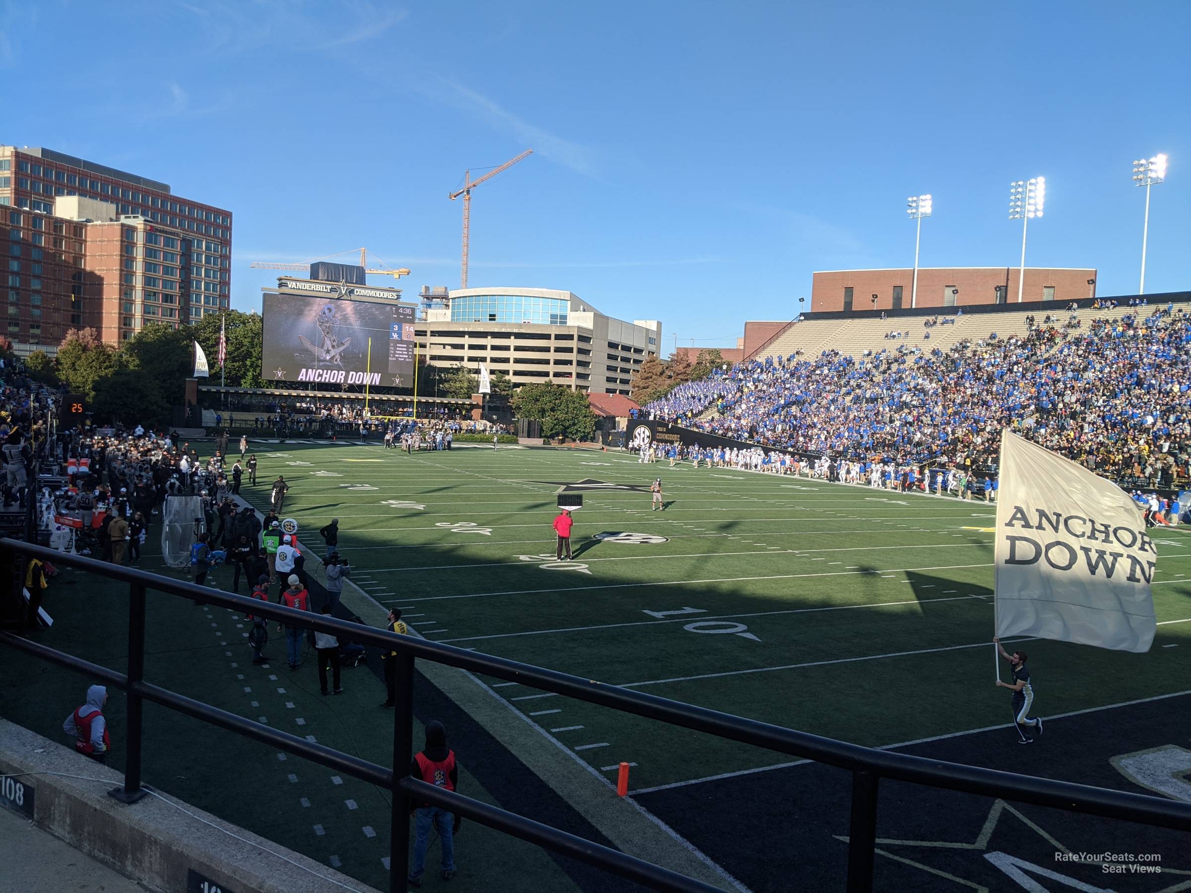 section h, row 1 seat view  - firstbank stadium