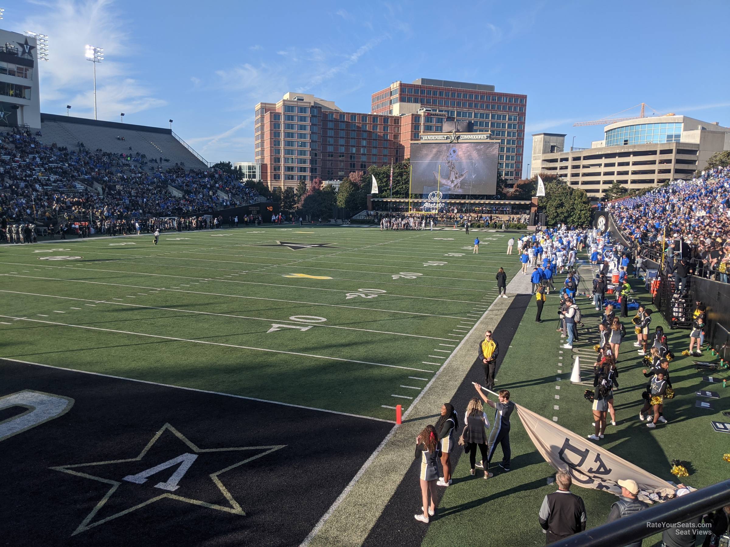 section n, row 1 seat view  - firstbank stadium
