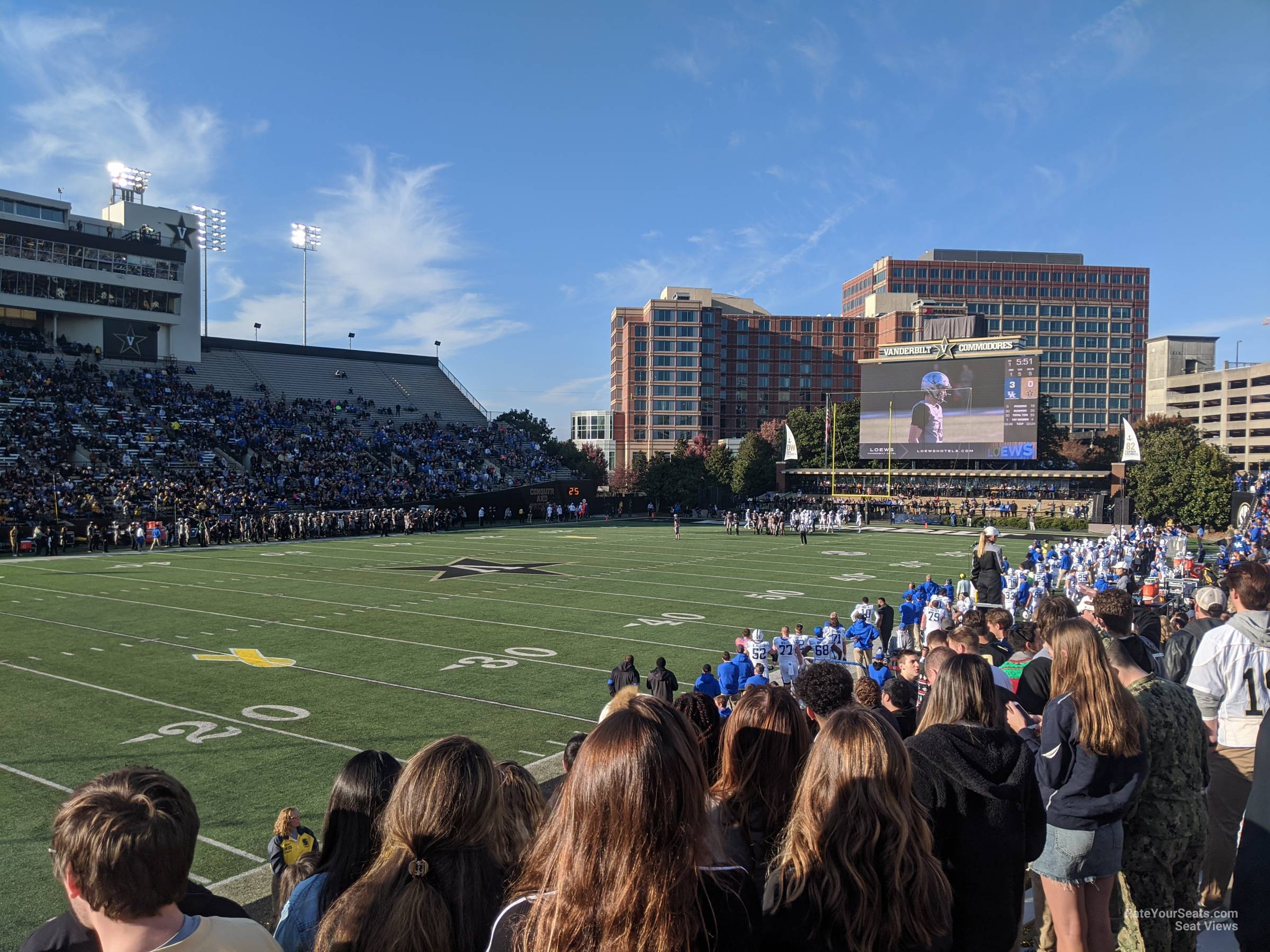 section p, row 15 seat view  - vanderbilt stadium