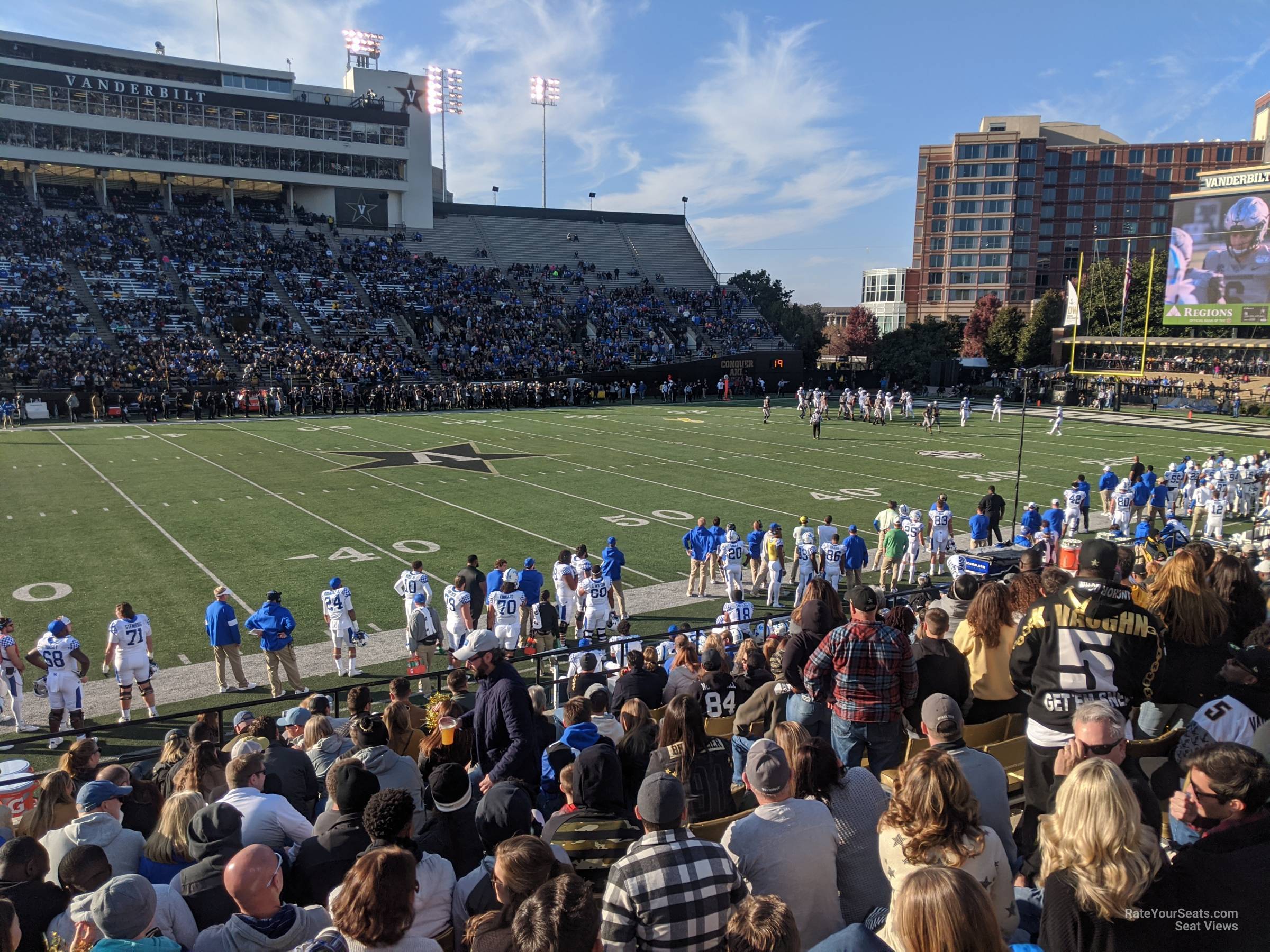 section r, row 18 seat view  - firstbank stadium