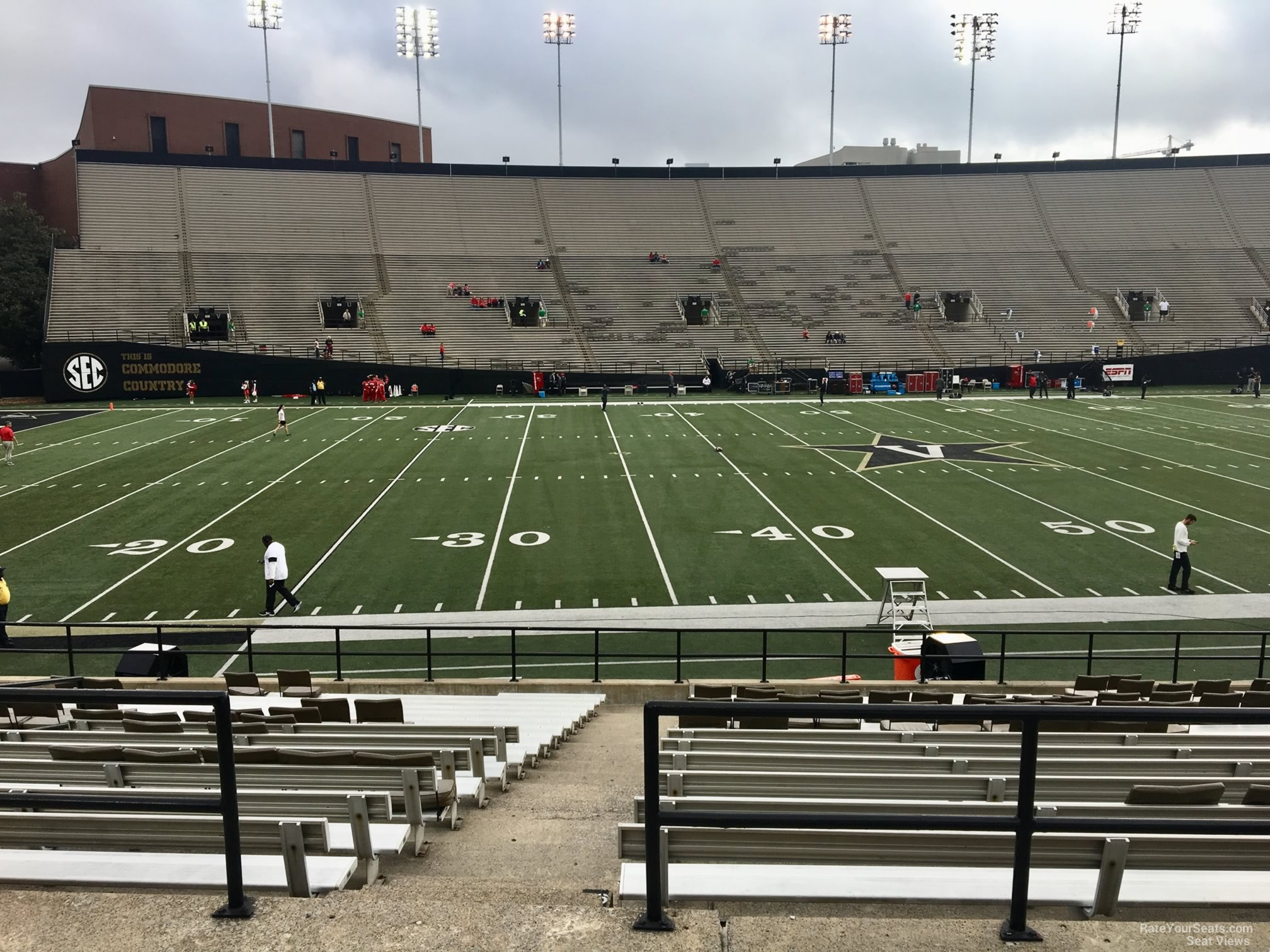 section c, row 20 seat view for football - firstbank stadium
