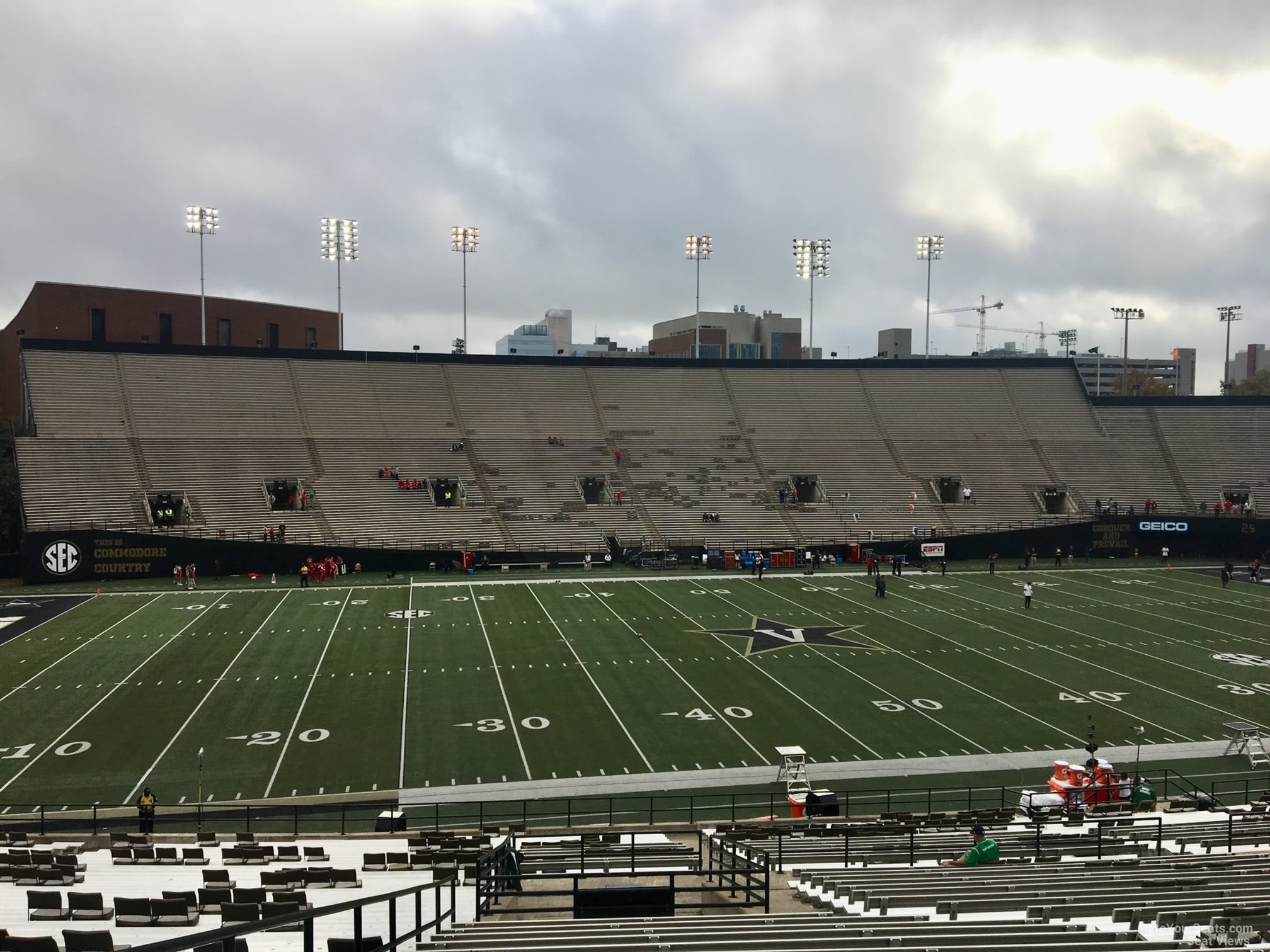 section c, row 40 seat view for football - firstbank stadium