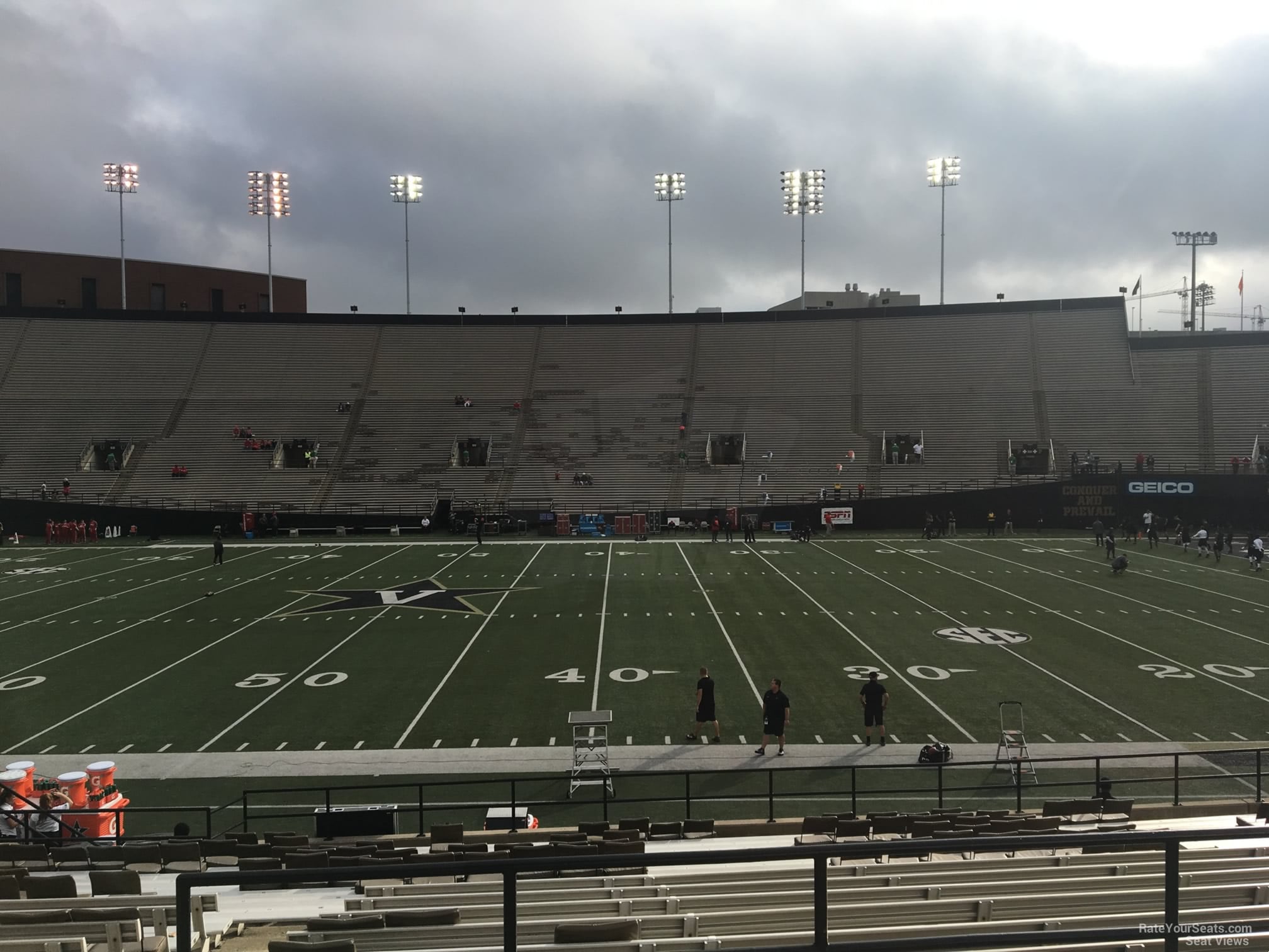 section e, row 20 seat view  for football - firstbank stadium