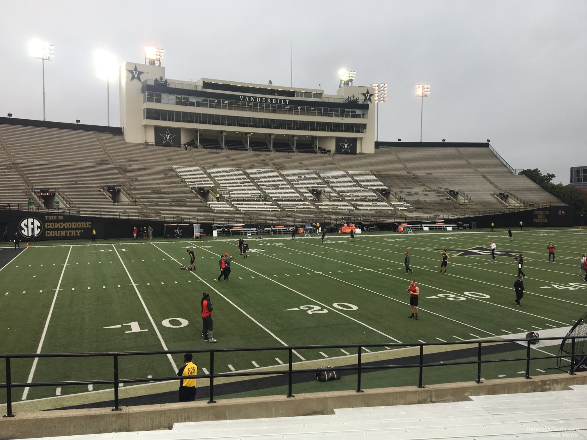 section q, row 20 seat view  for football - firstbank stadium