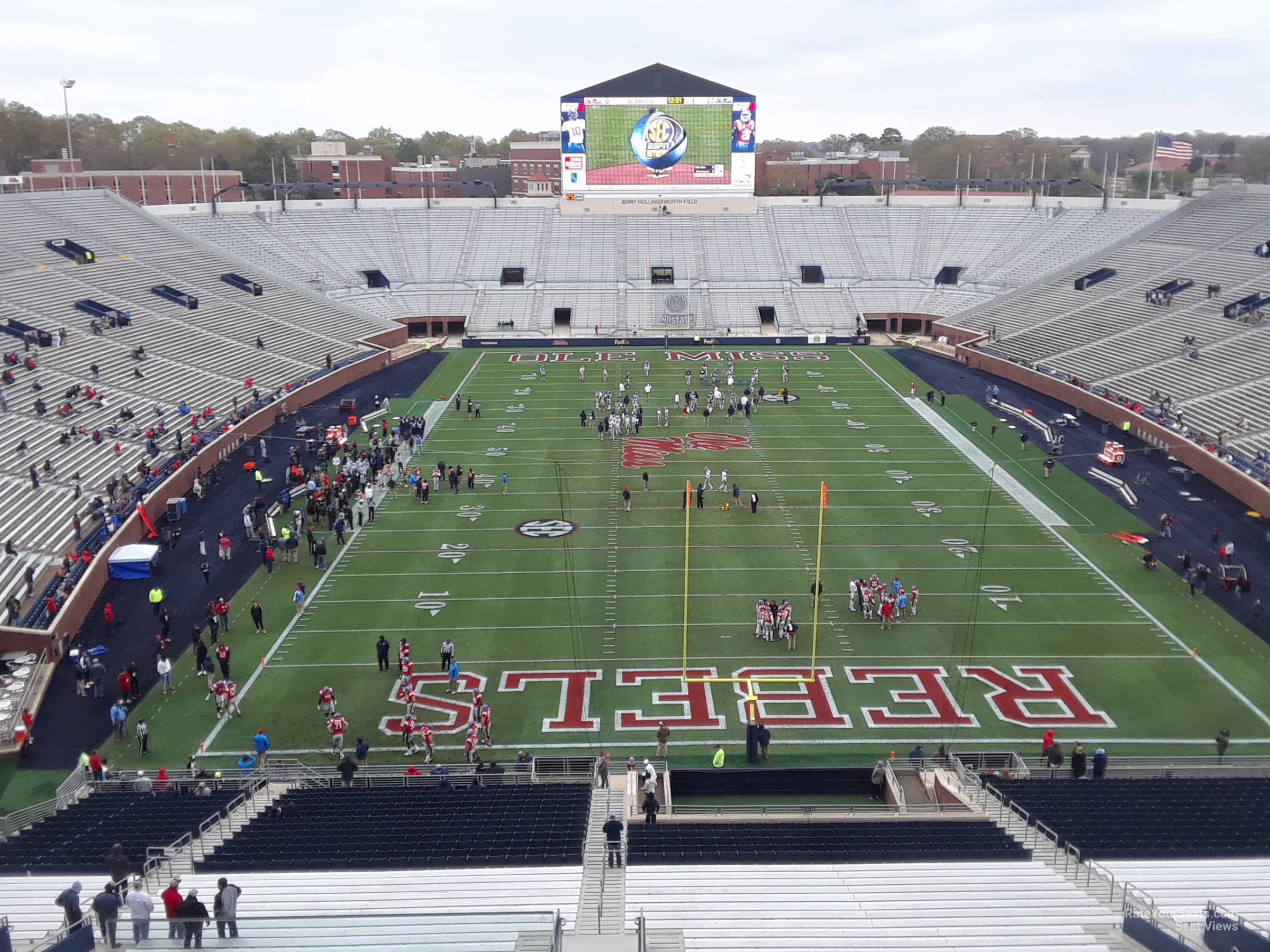 section 112, row 4 seat view  - vaught-hemingway stadium