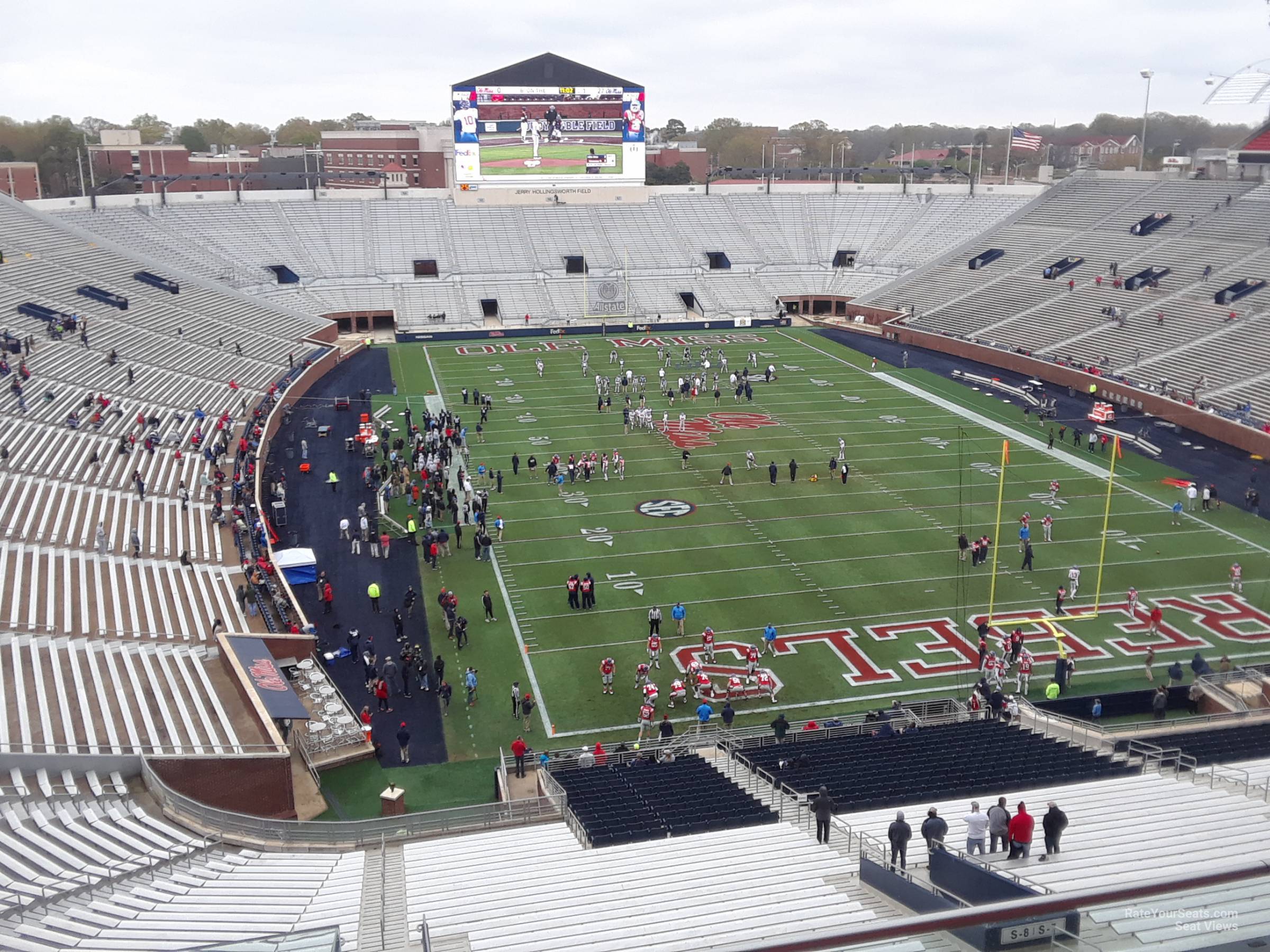 section 114, row 4 seat view  - vaught-hemingway stadium