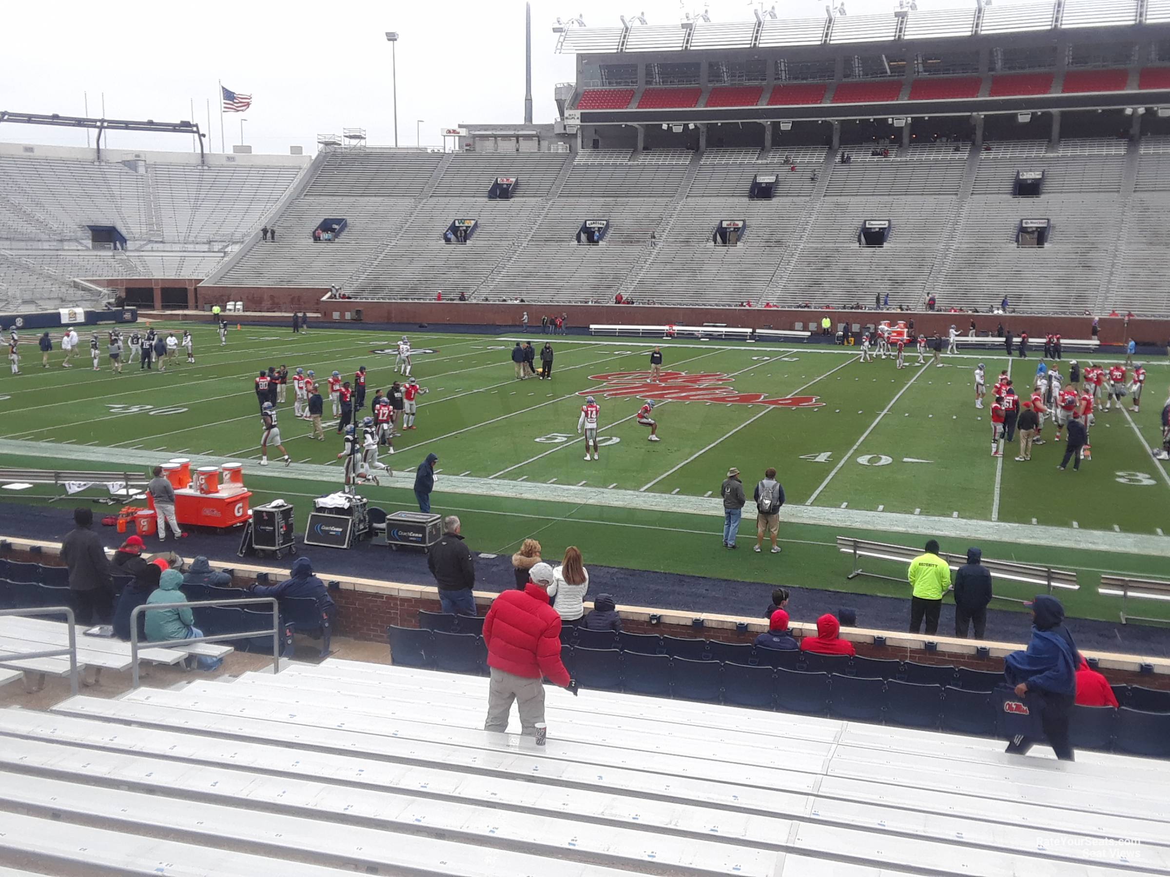 section d, row 15 seat view  - vaught-hemingway stadium