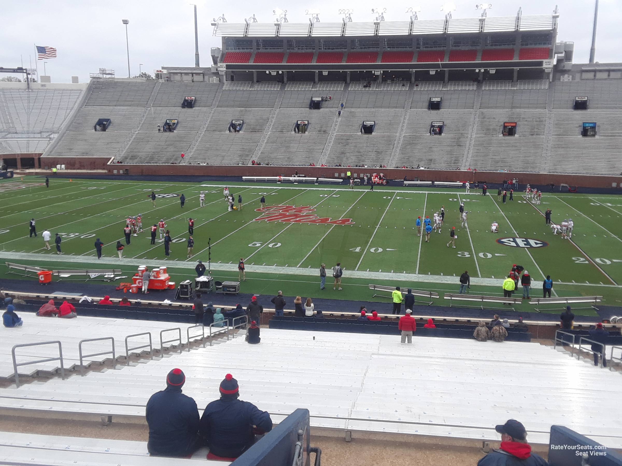 section d, row 35 seat view  - vaught-hemingway stadium
