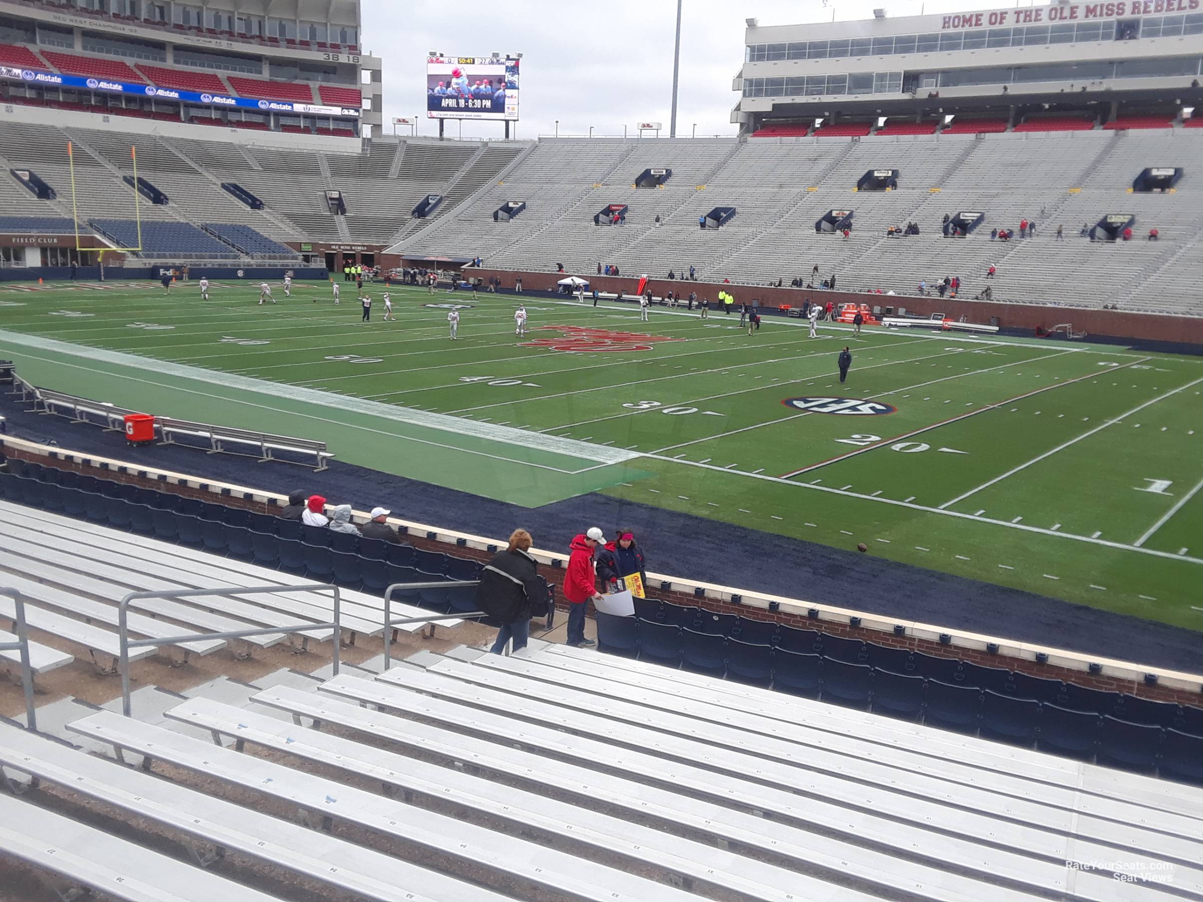 section l, row 15 seat view  - vaught-hemingway stadium