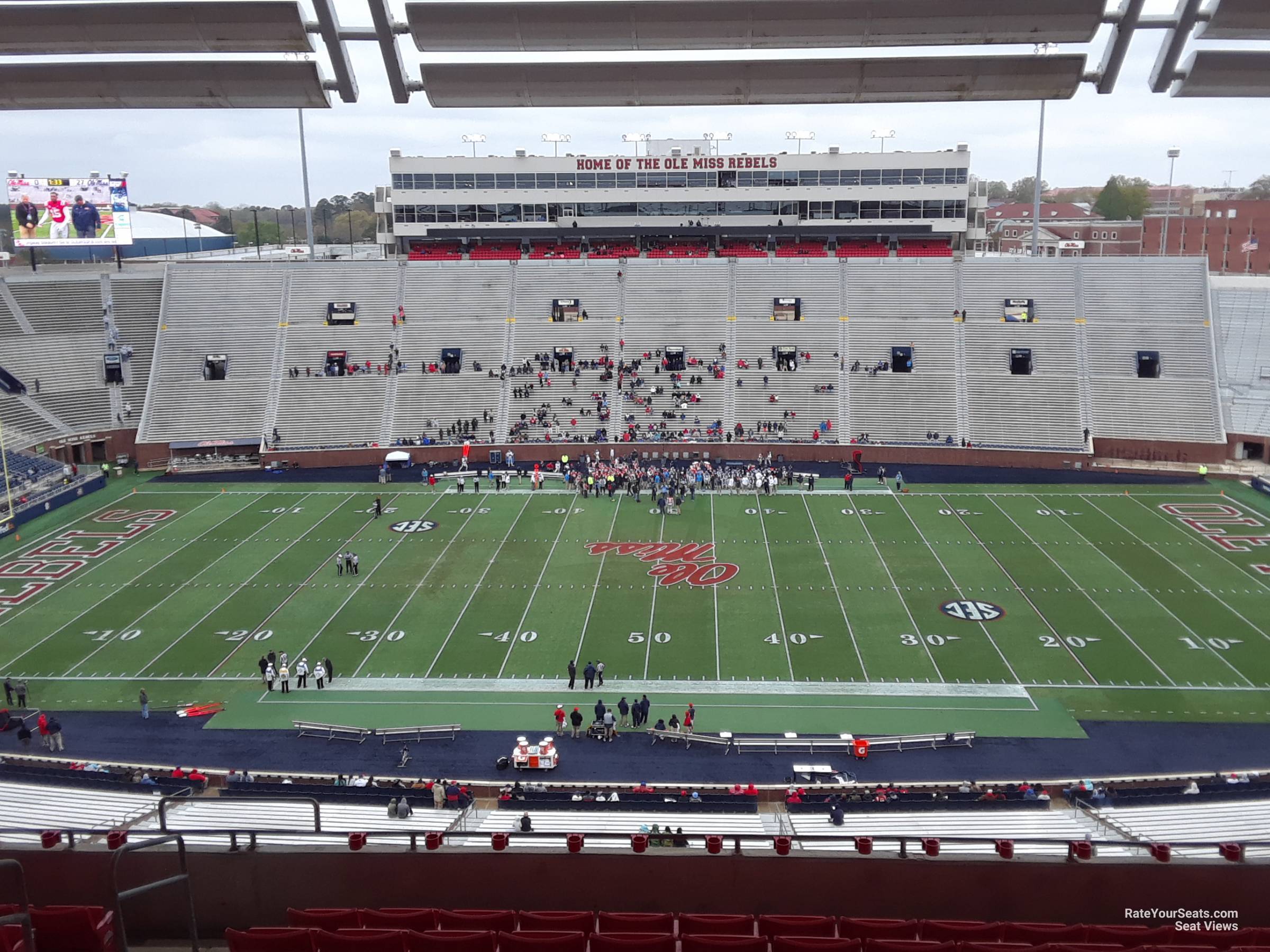 section oo, row 8 seat view  - vaught-hemingway stadium