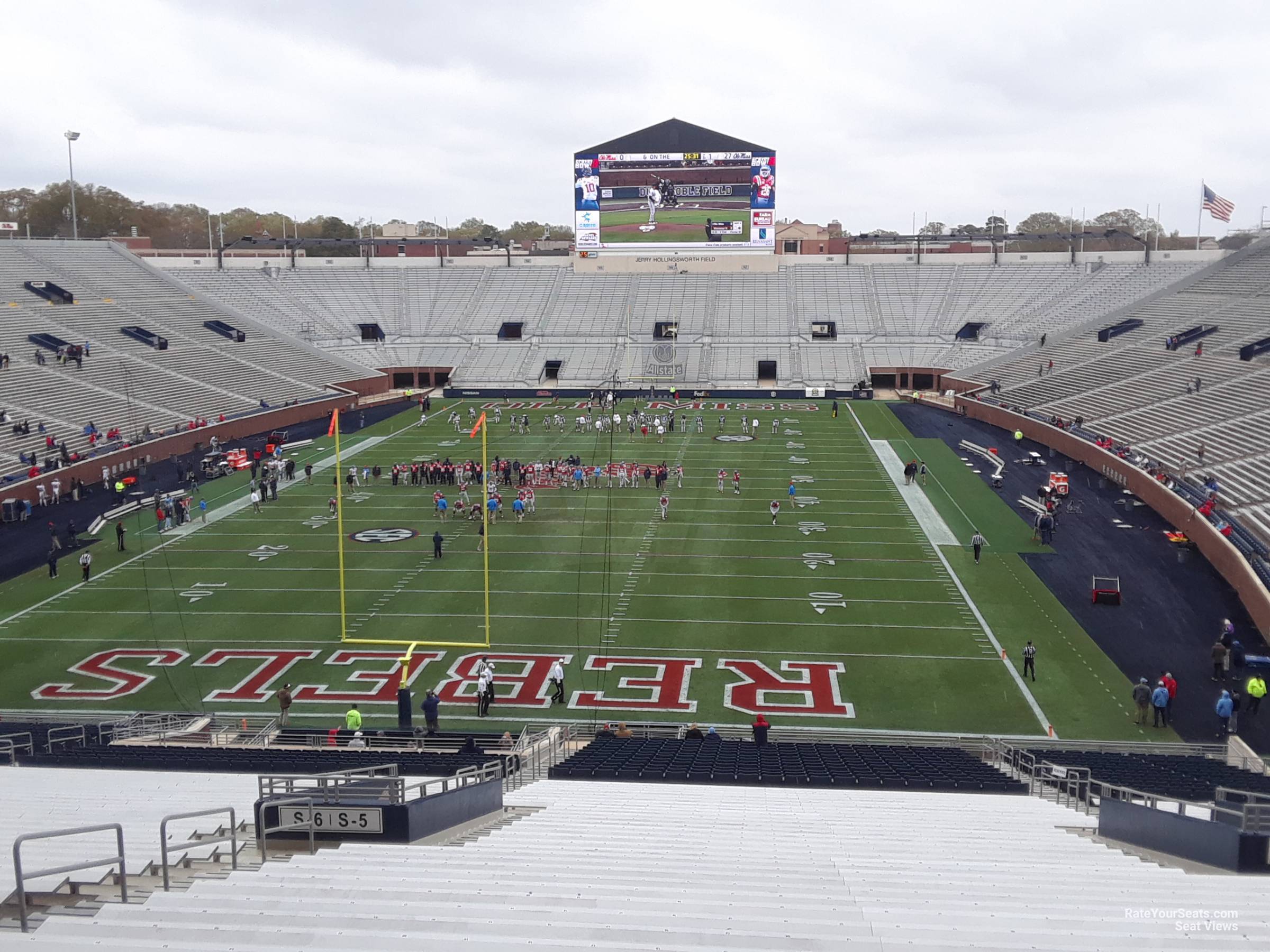 section s5, row 50 seat view  - vaught-hemingway stadium