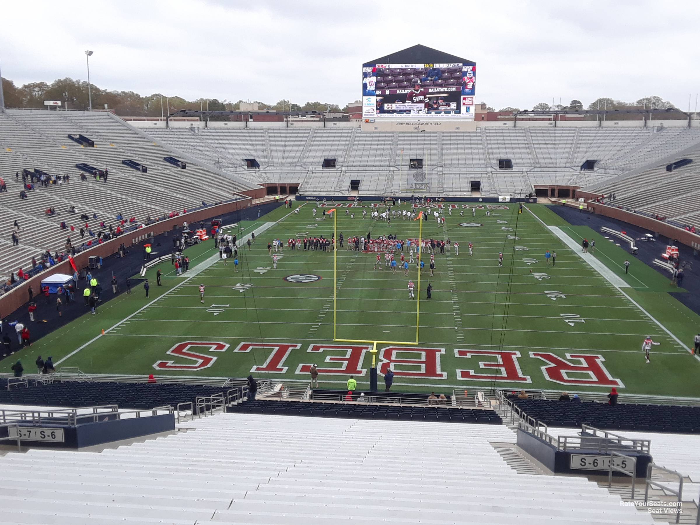 section s6, row 50 seat view  - vaught-hemingway stadium