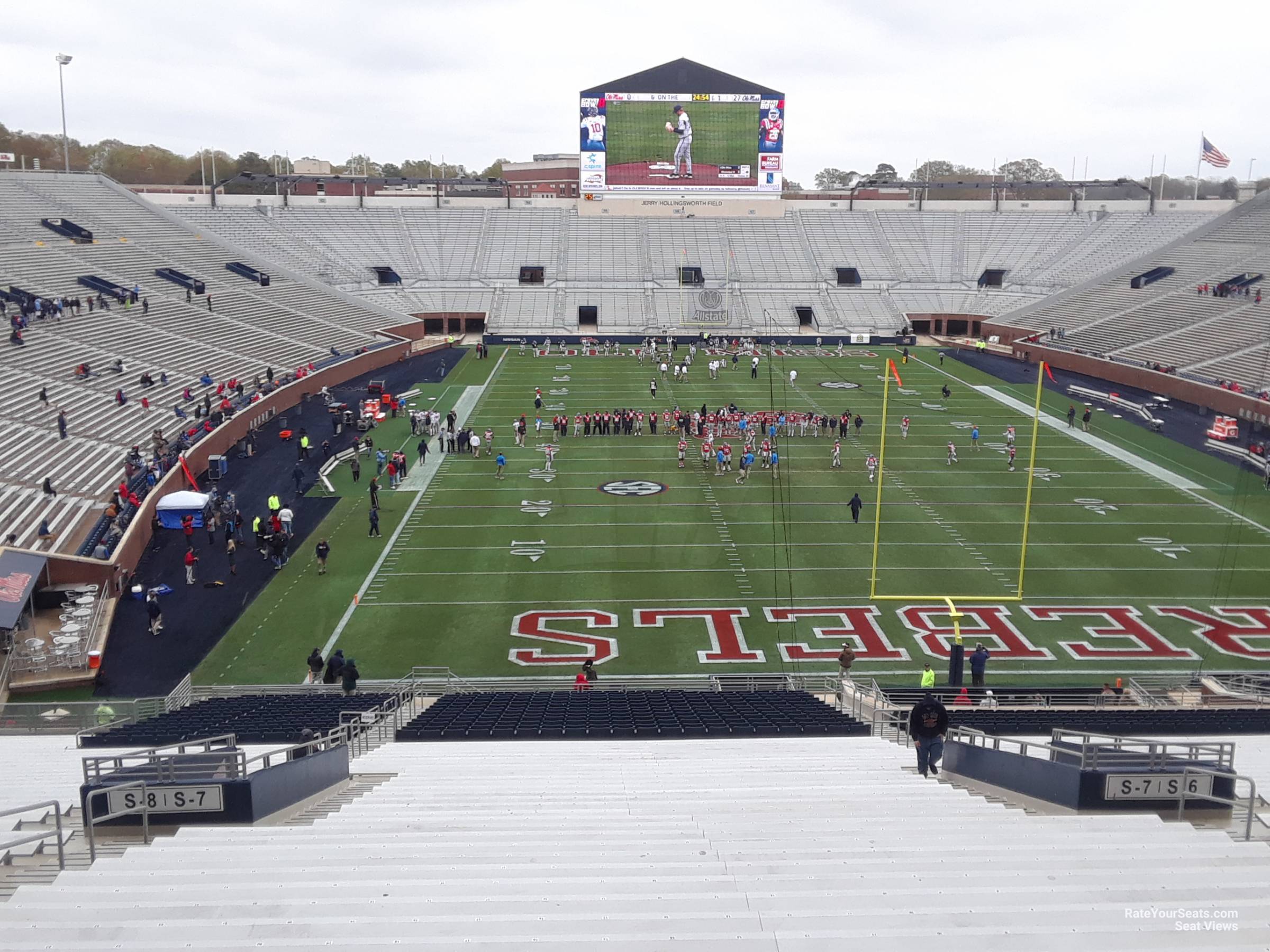 section s7, row 50 seat view  - vaught-hemingway stadium