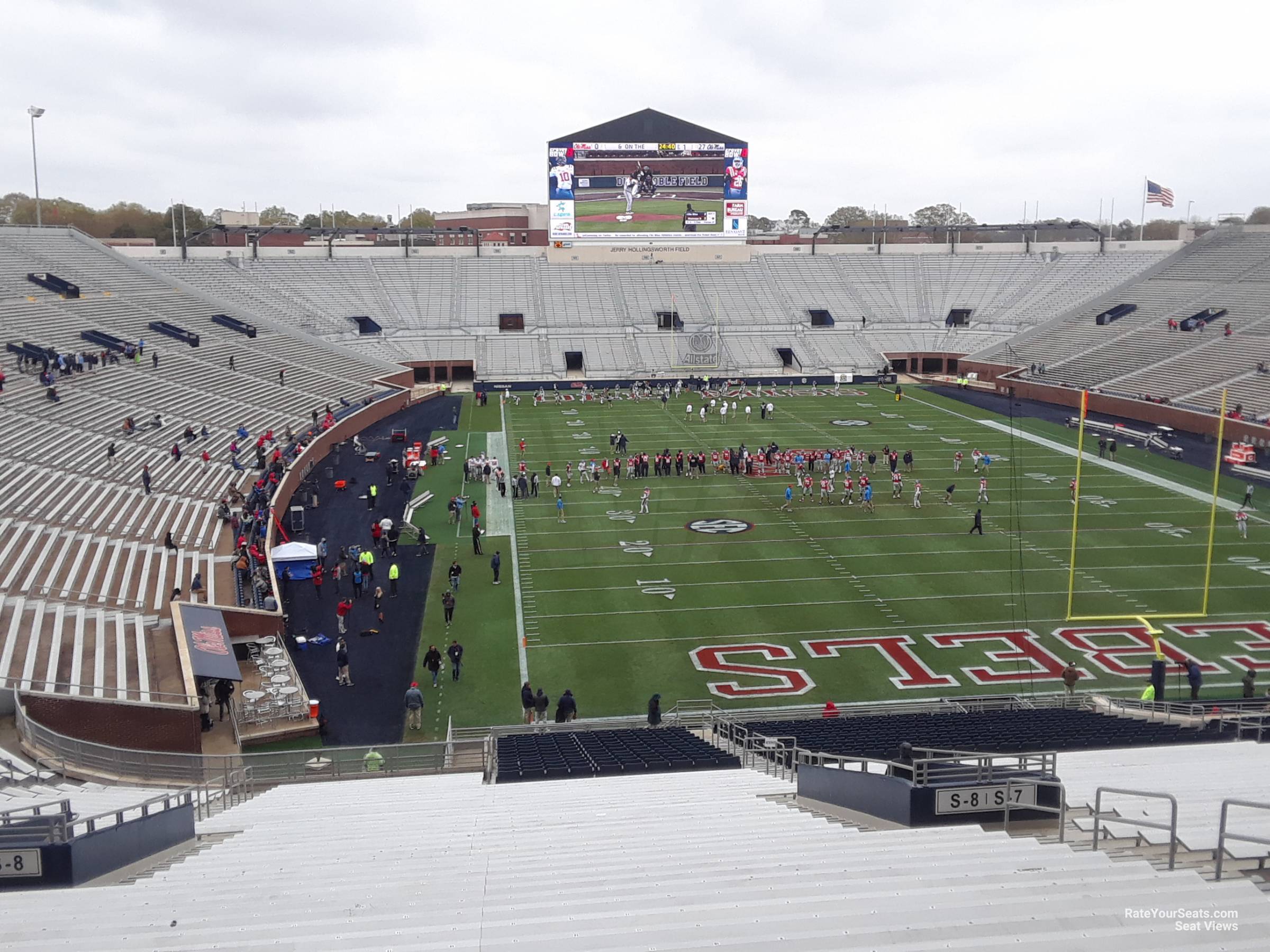 section s8, row 50 seat view  - vaught-hemingway stadium