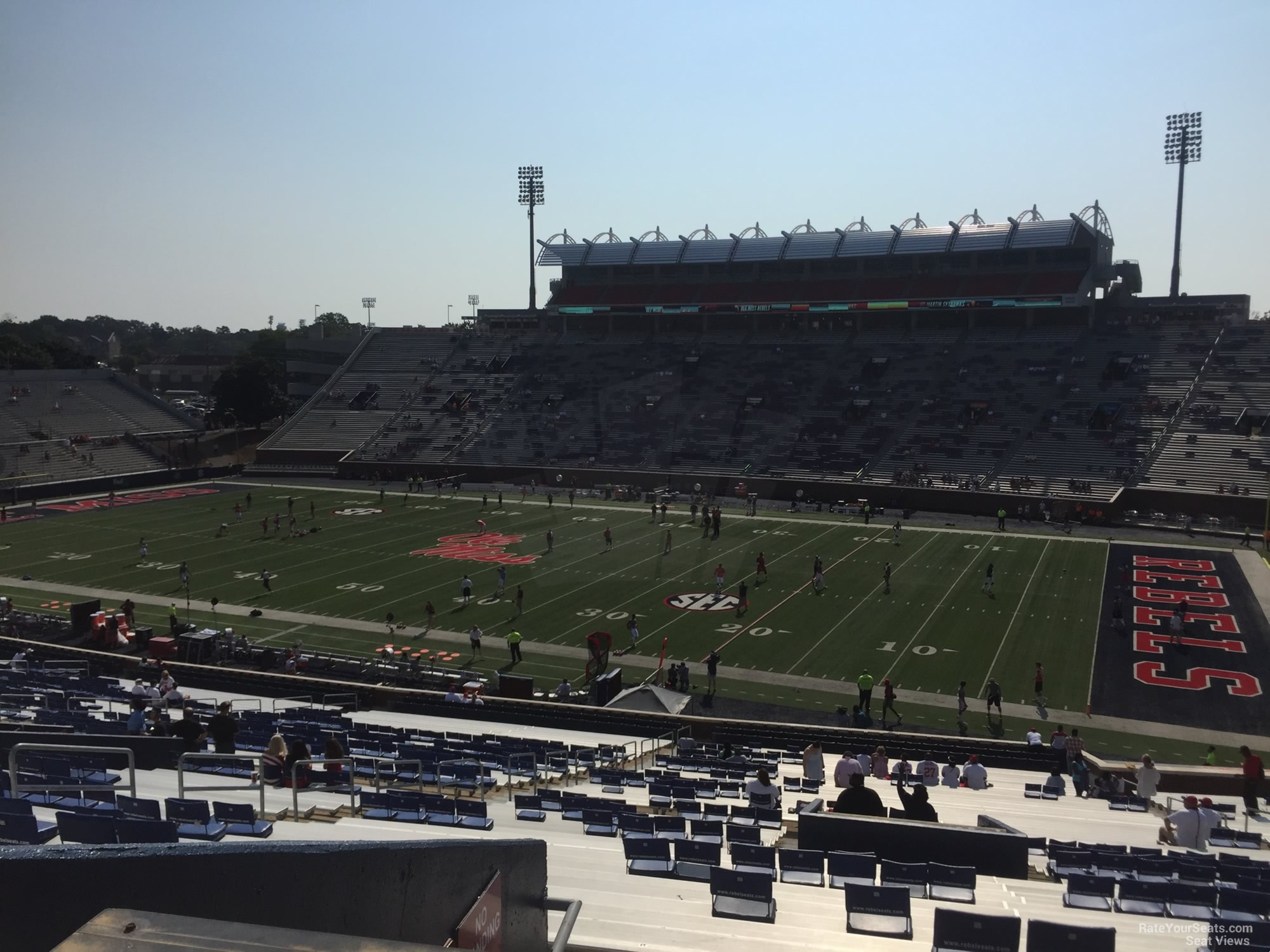 section b, row 50 seat view  - vaught-hemingway stadium