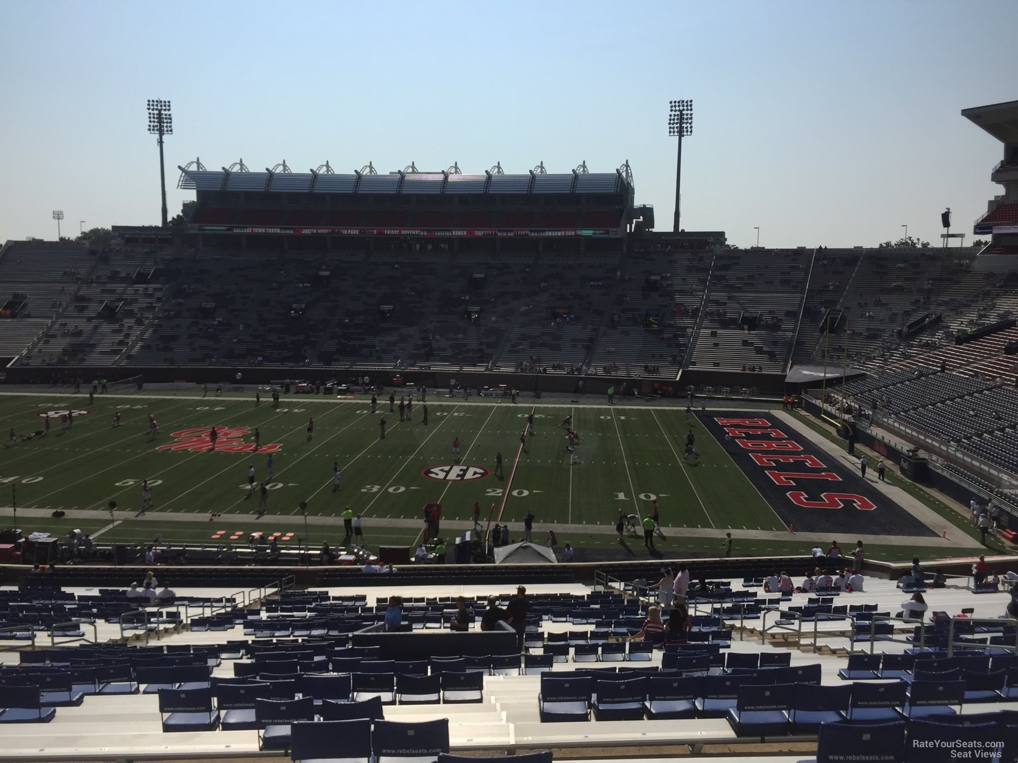 section c, row 50 seat view  - vaught-hemingway stadium