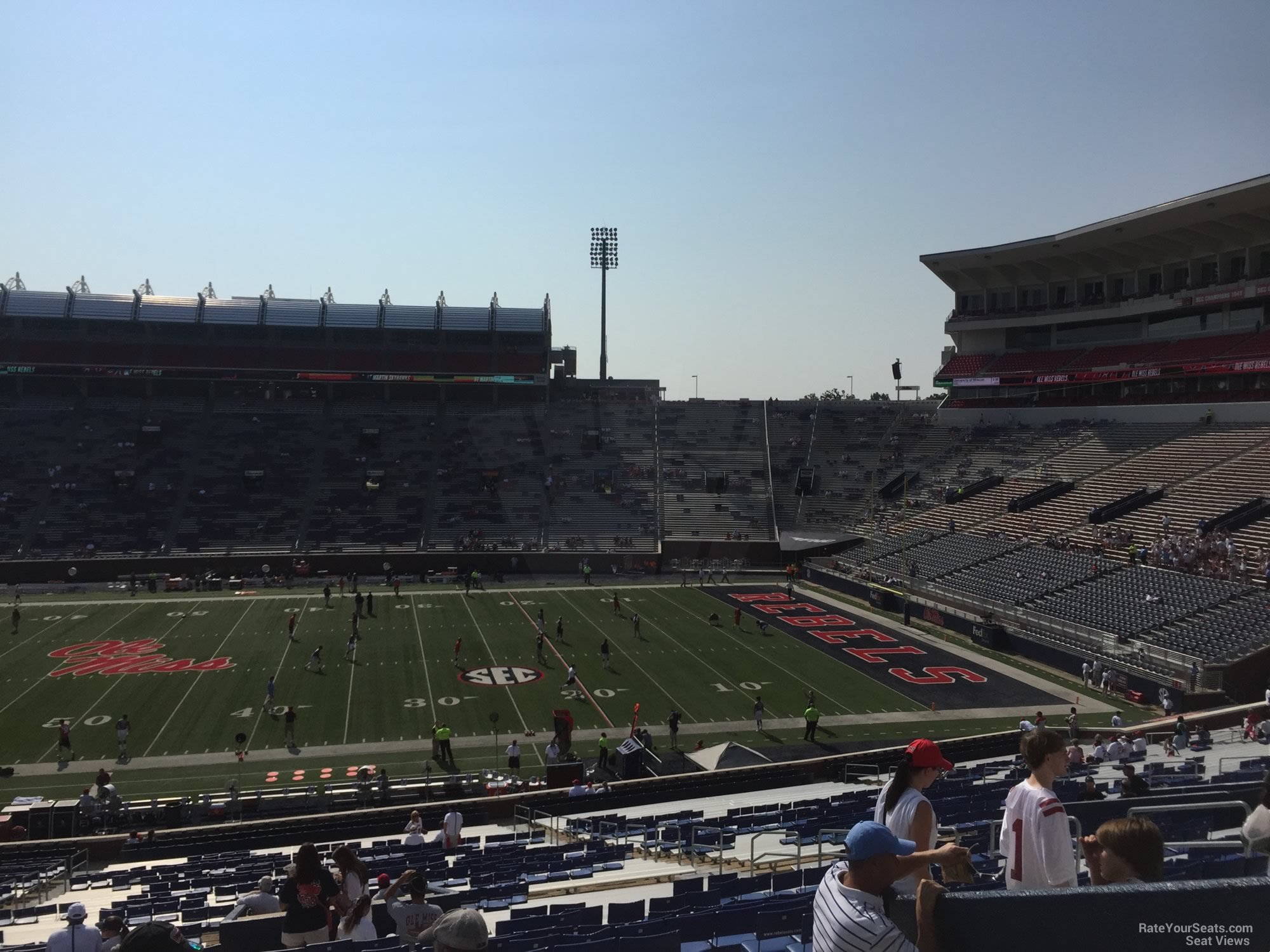 section d, row 50 seat view  - vaught-hemingway stadium