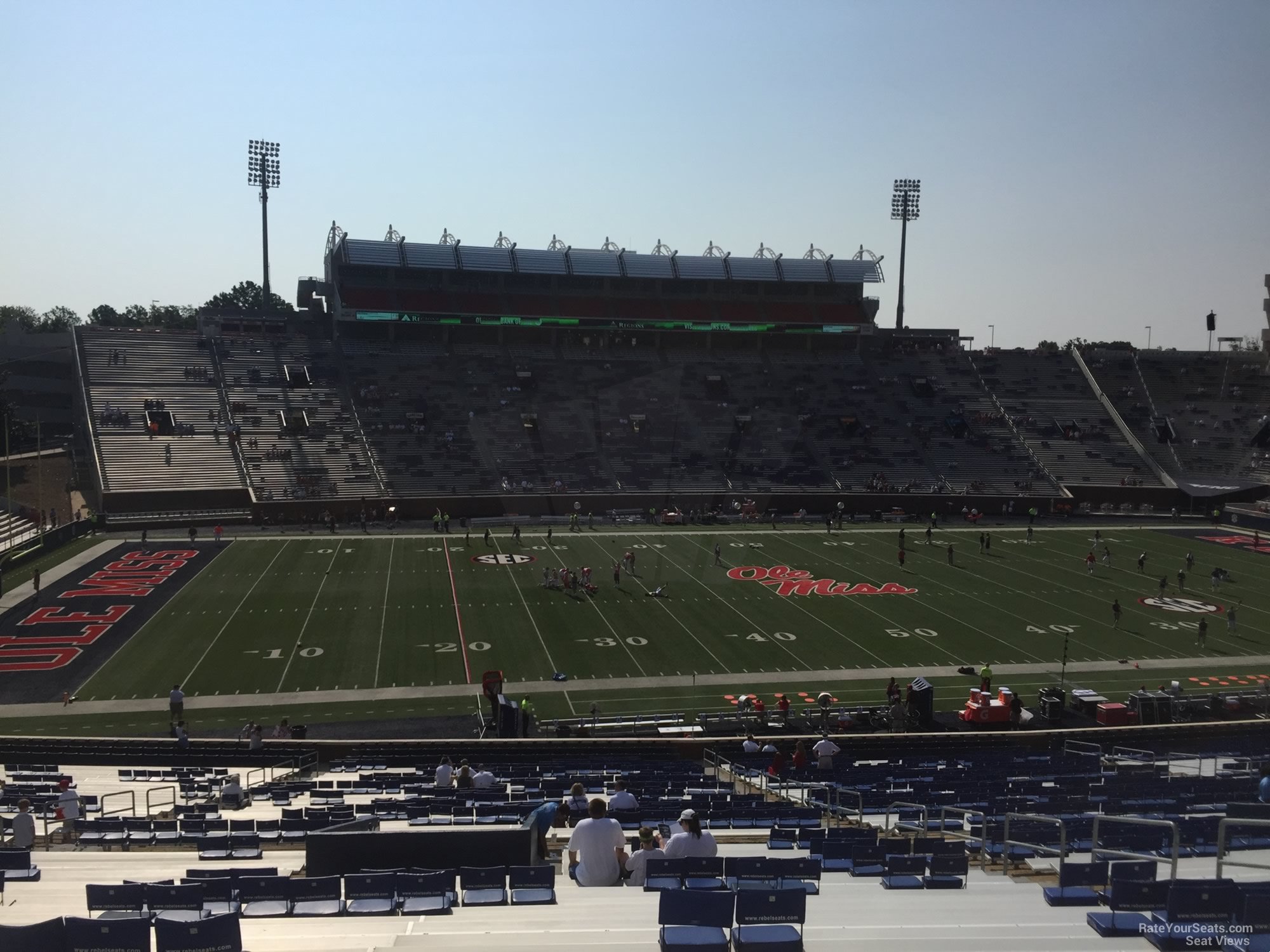 section h, row 50 seat view  - vaught-hemingway stadium