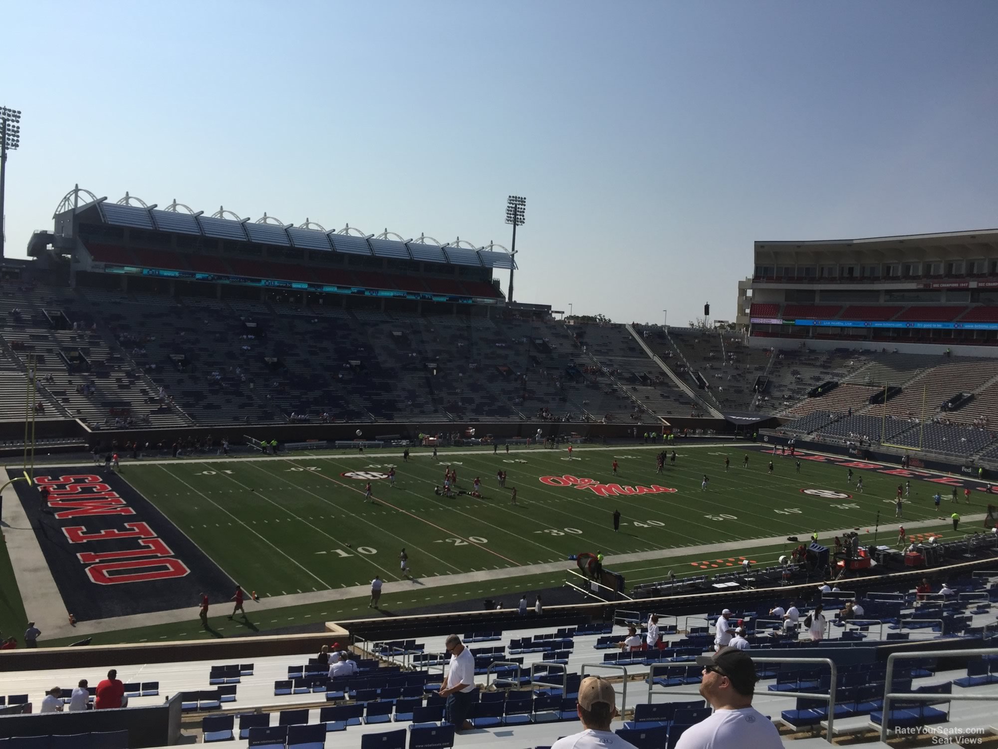 section j, row 50 seat view  - vaught-hemingway stadium