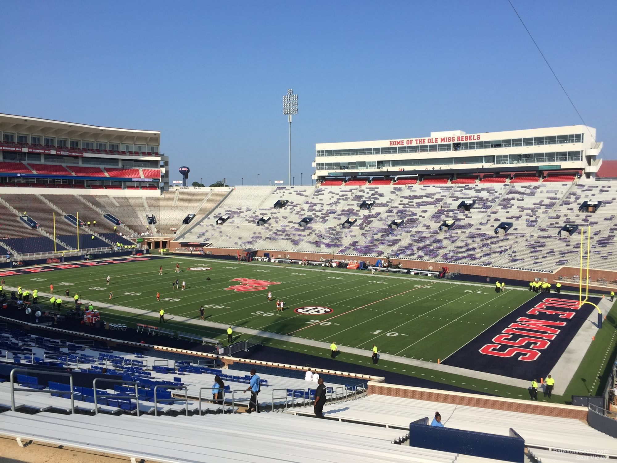 section k, row 50 seat view  - vaught-hemingway stadium