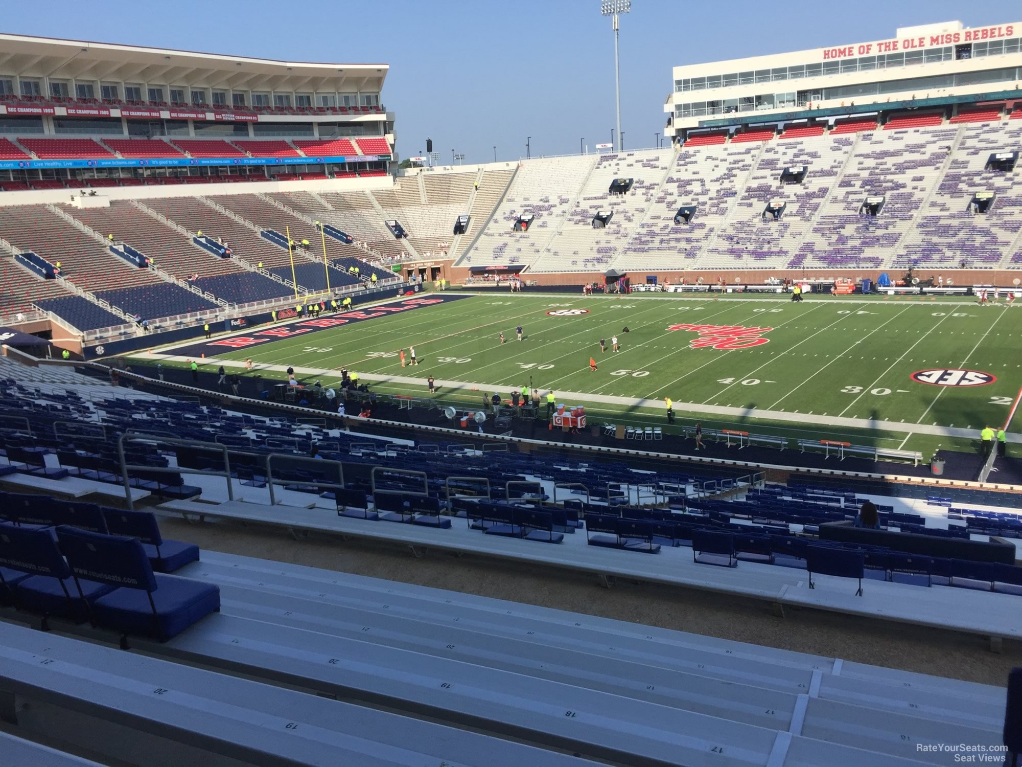 section m, row 50 seat view  - vaught-hemingway stadium