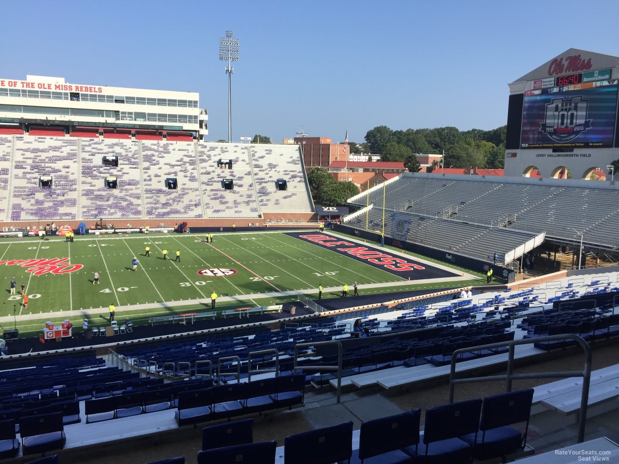 section o, row 50 seat view  - vaught-hemingway stadium