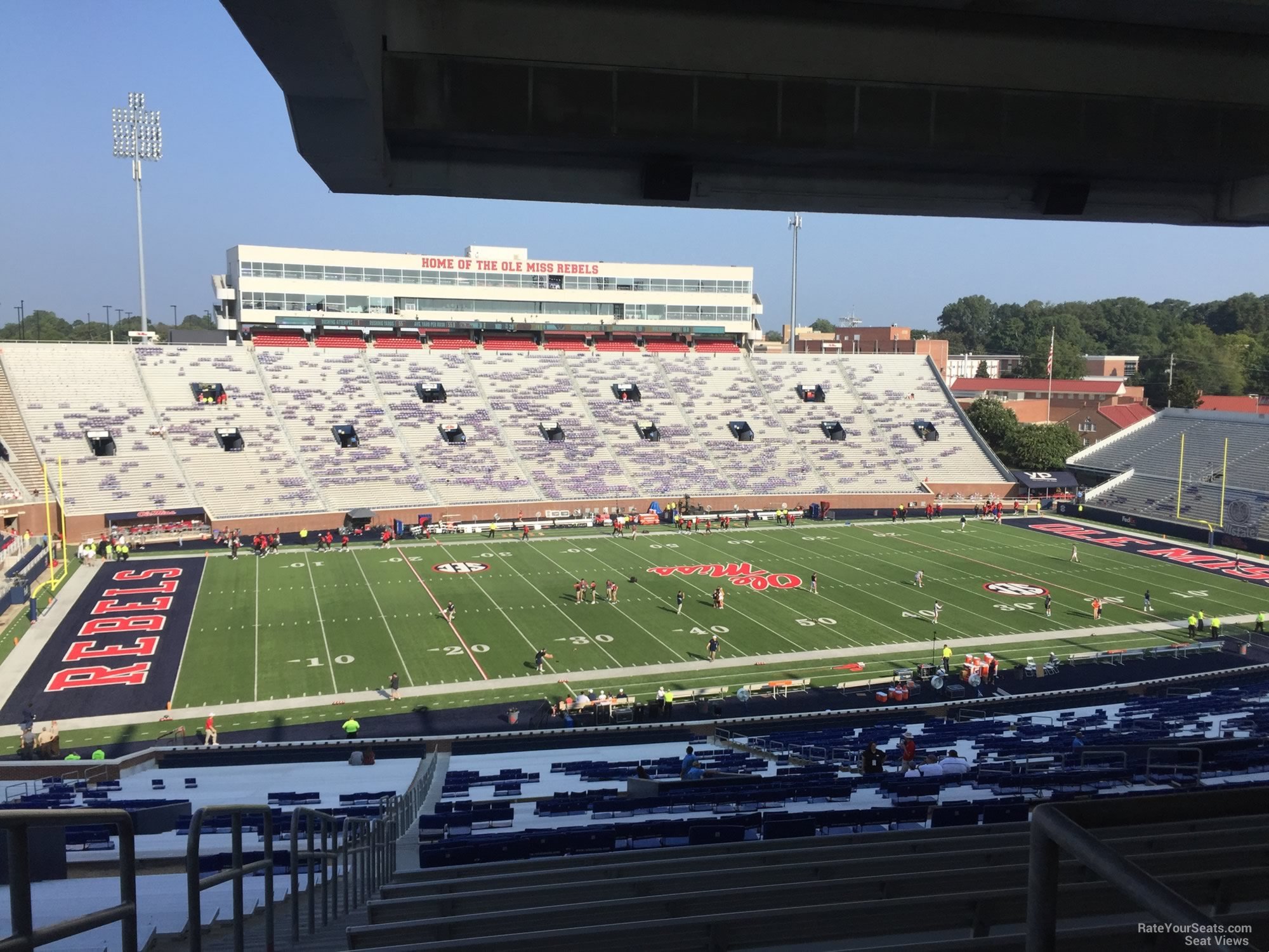 section q, row 50 seat view  - vaught-hemingway stadium