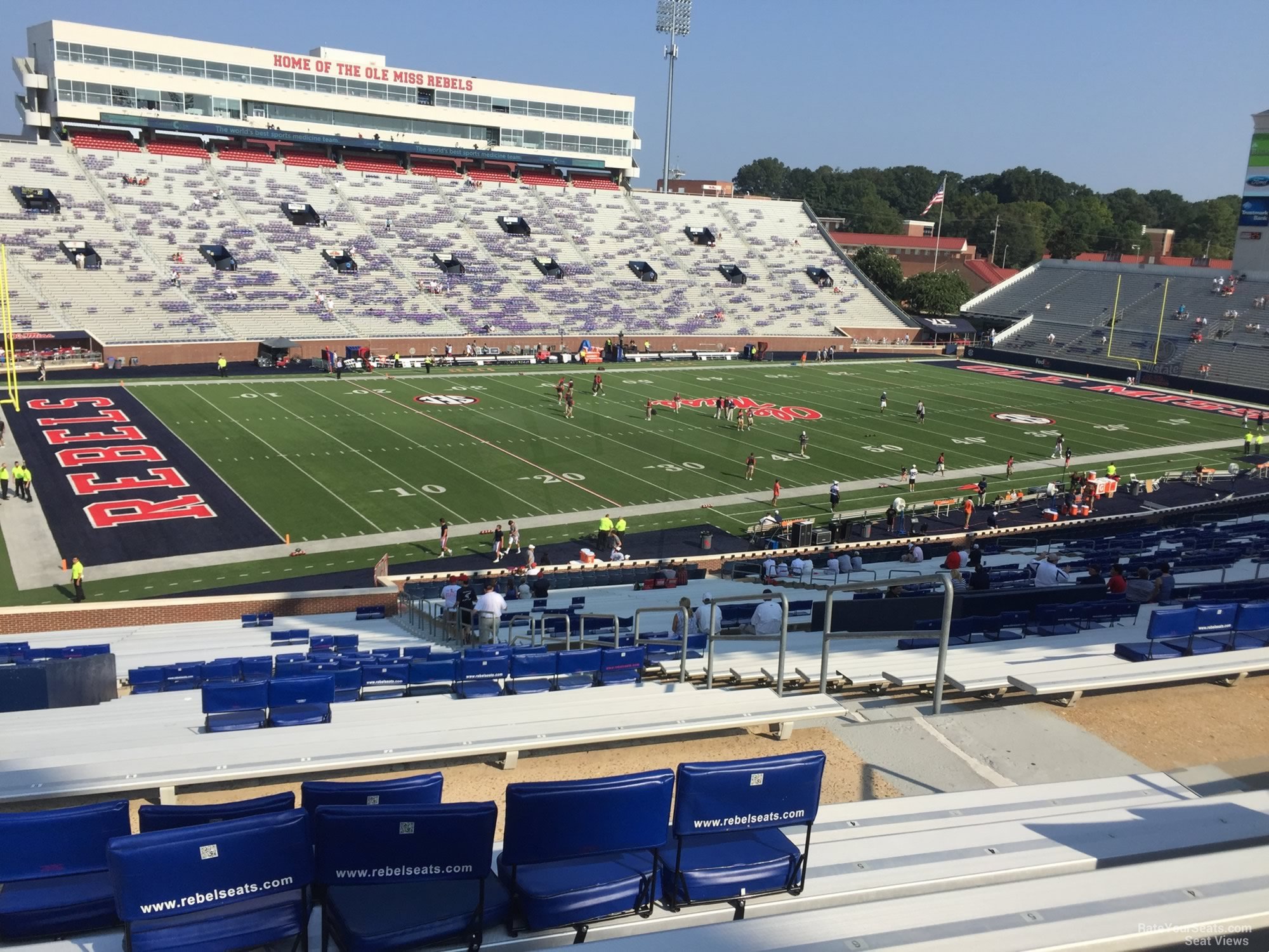 section s, row 50 seat view  - vaught-hemingway stadium