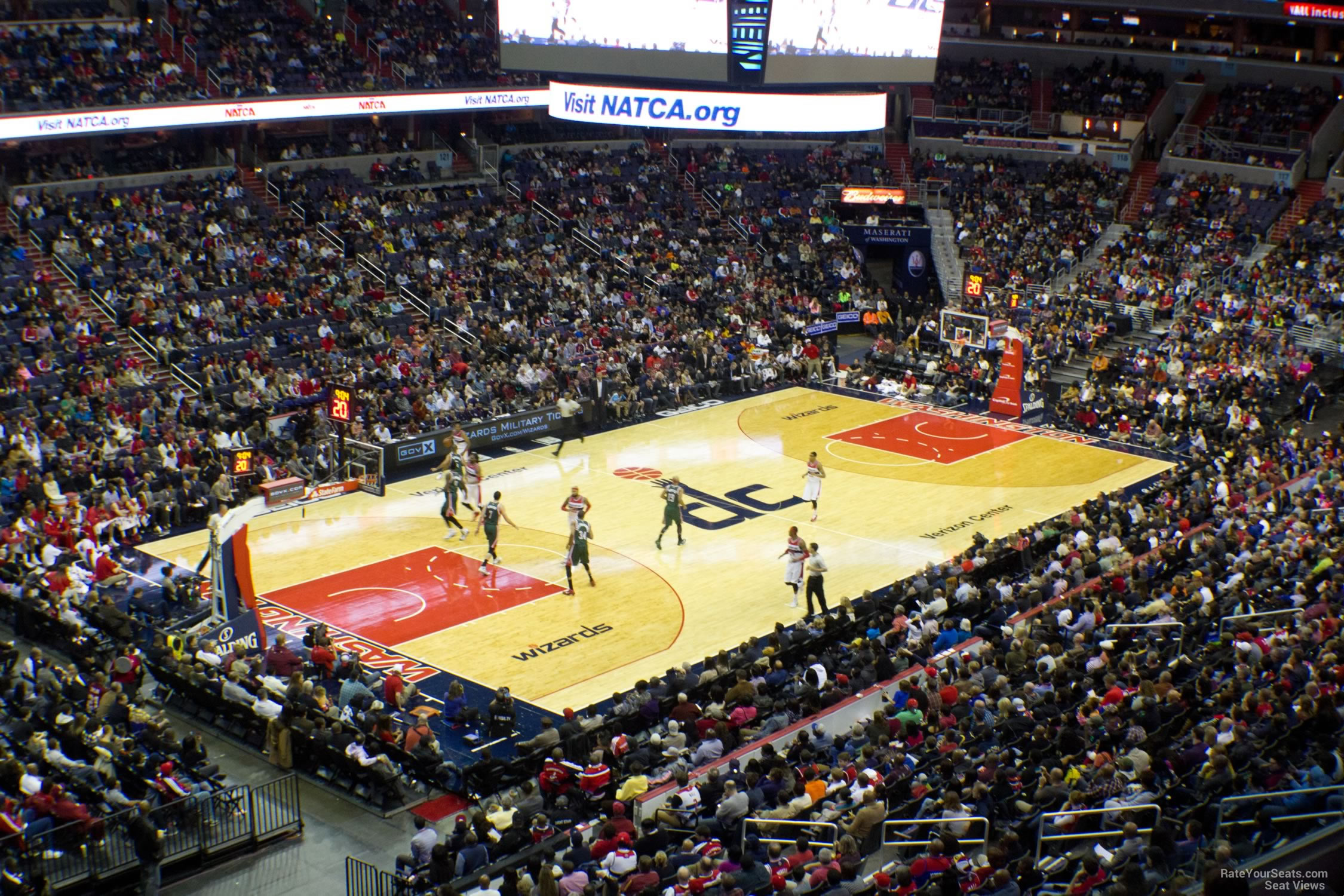 section 211, row f seat view  for basketball - capital one arena