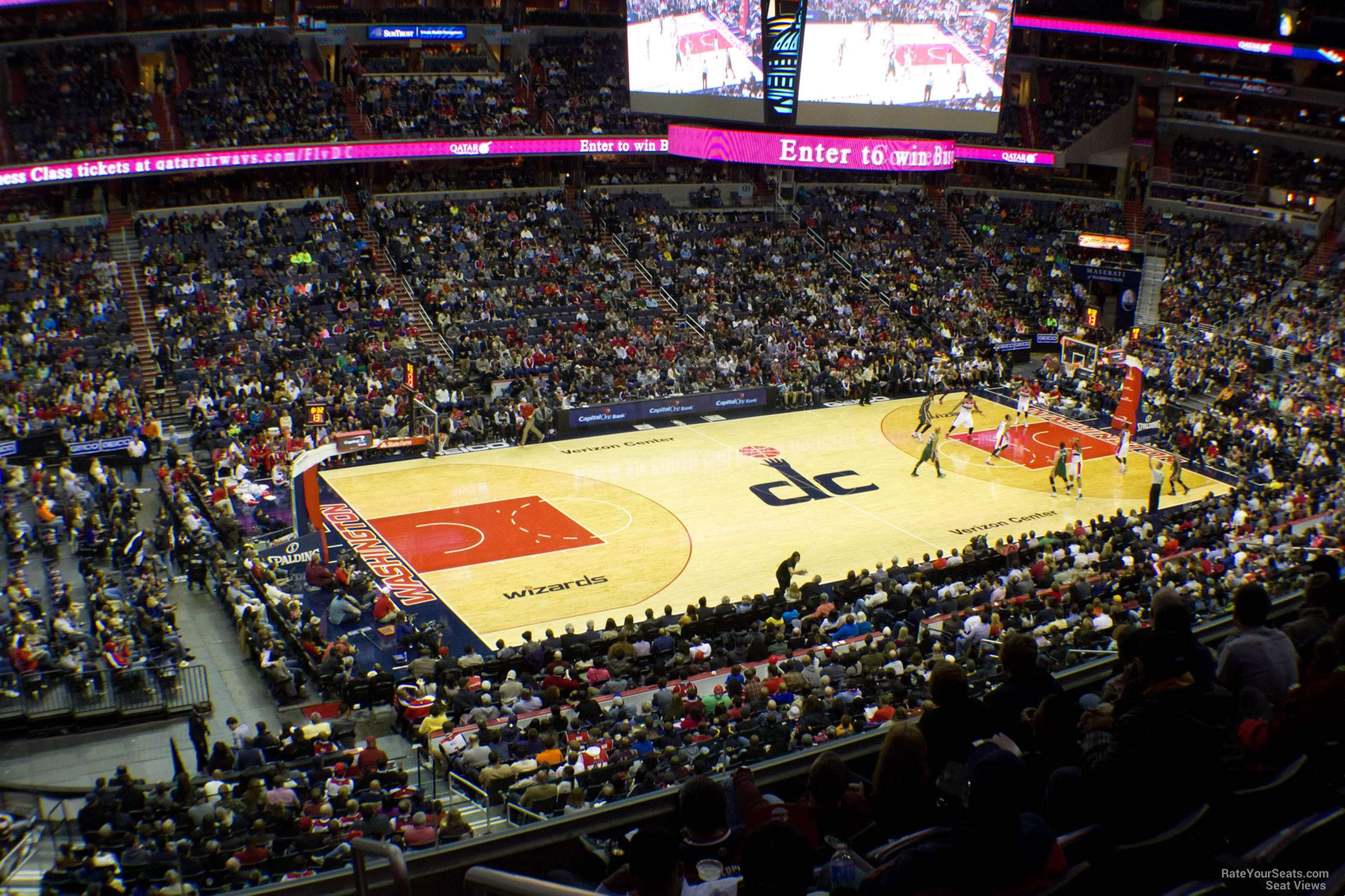 section 212, row f seat view  for basketball - capital one arena