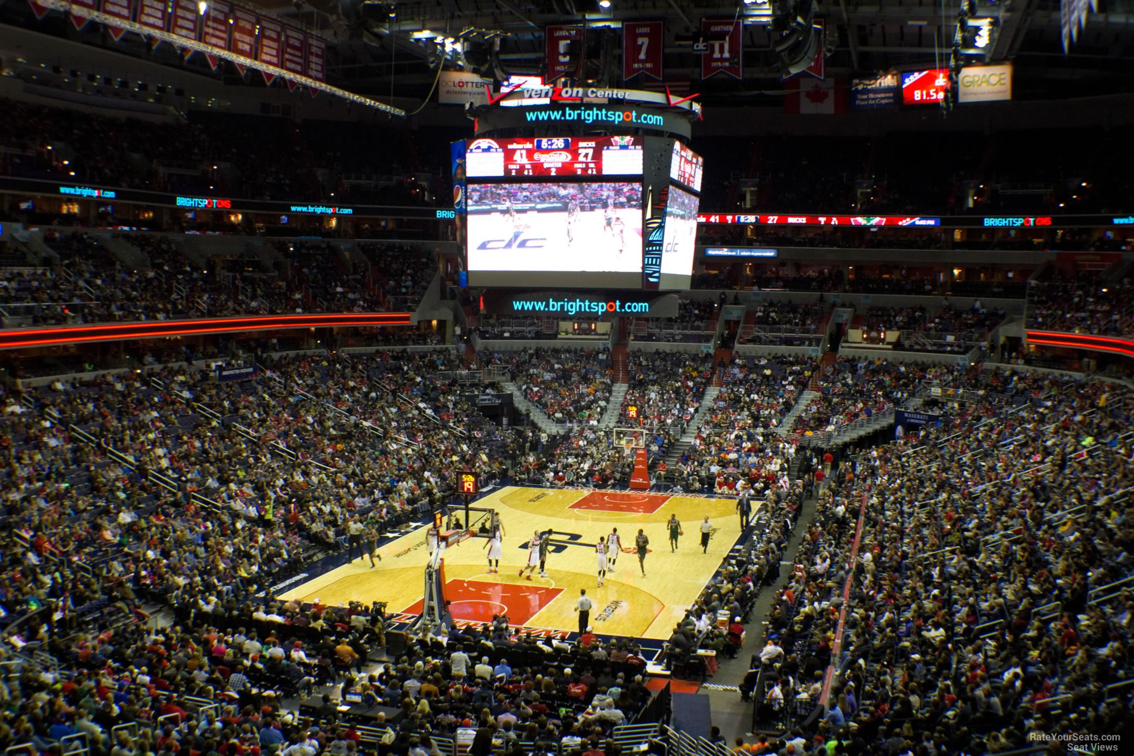 section 224, row f seat view  for basketball - capital one arena