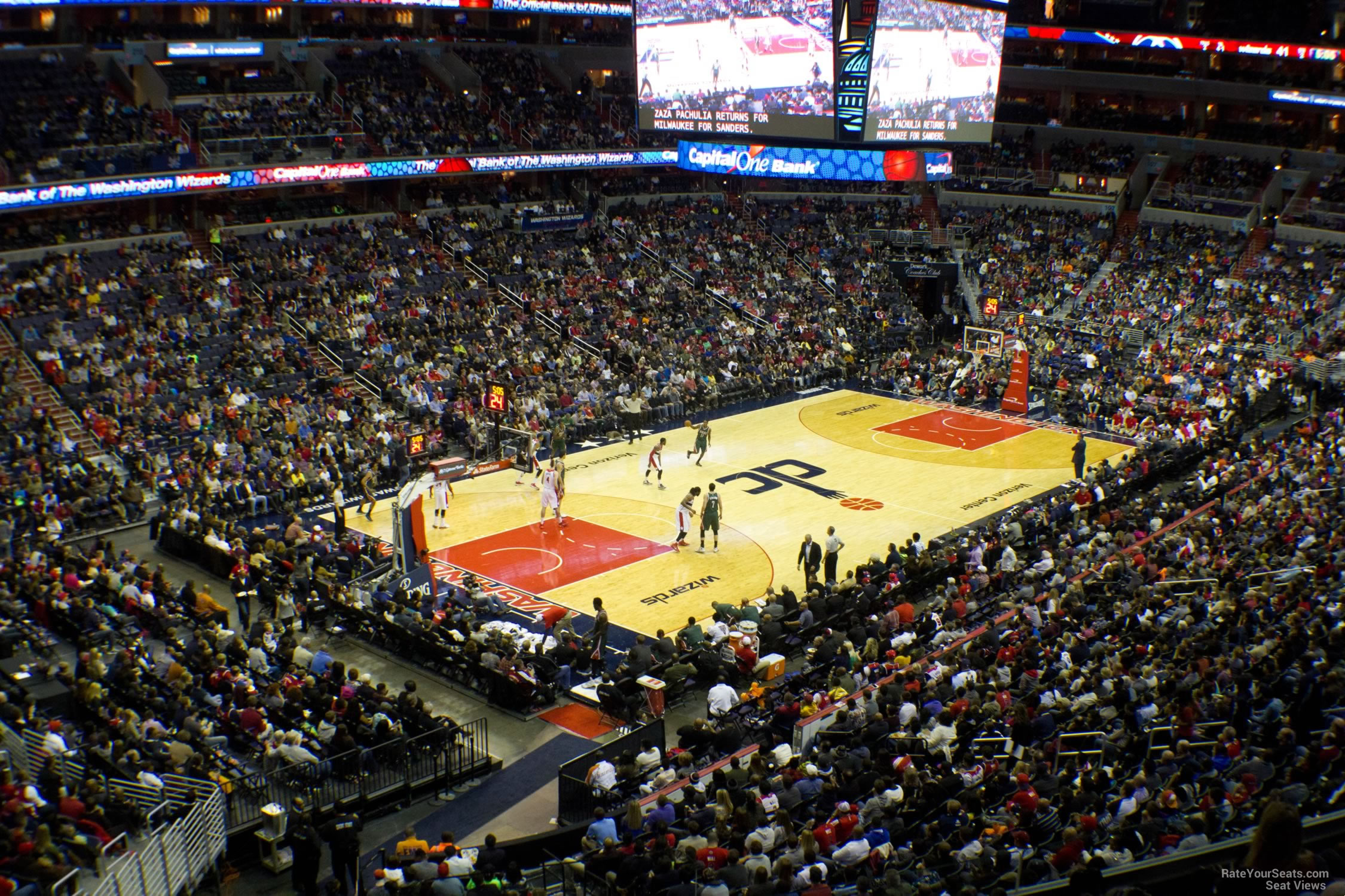 section 225, row f seat view  for basketball - capital one arena