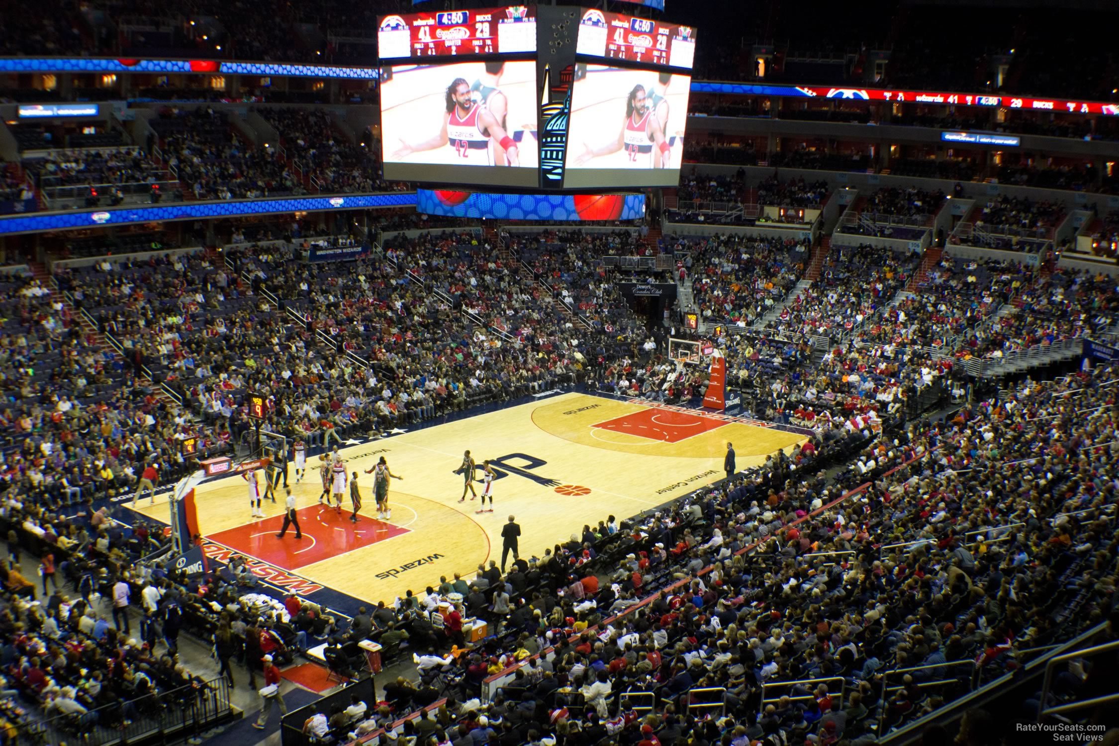 section 226, row f seat view  for basketball - capital one arena