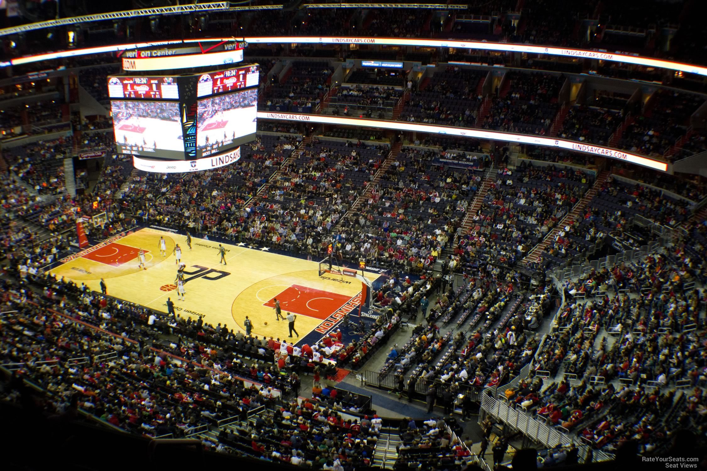 section 404, row f seat view  for basketball - capital one arena