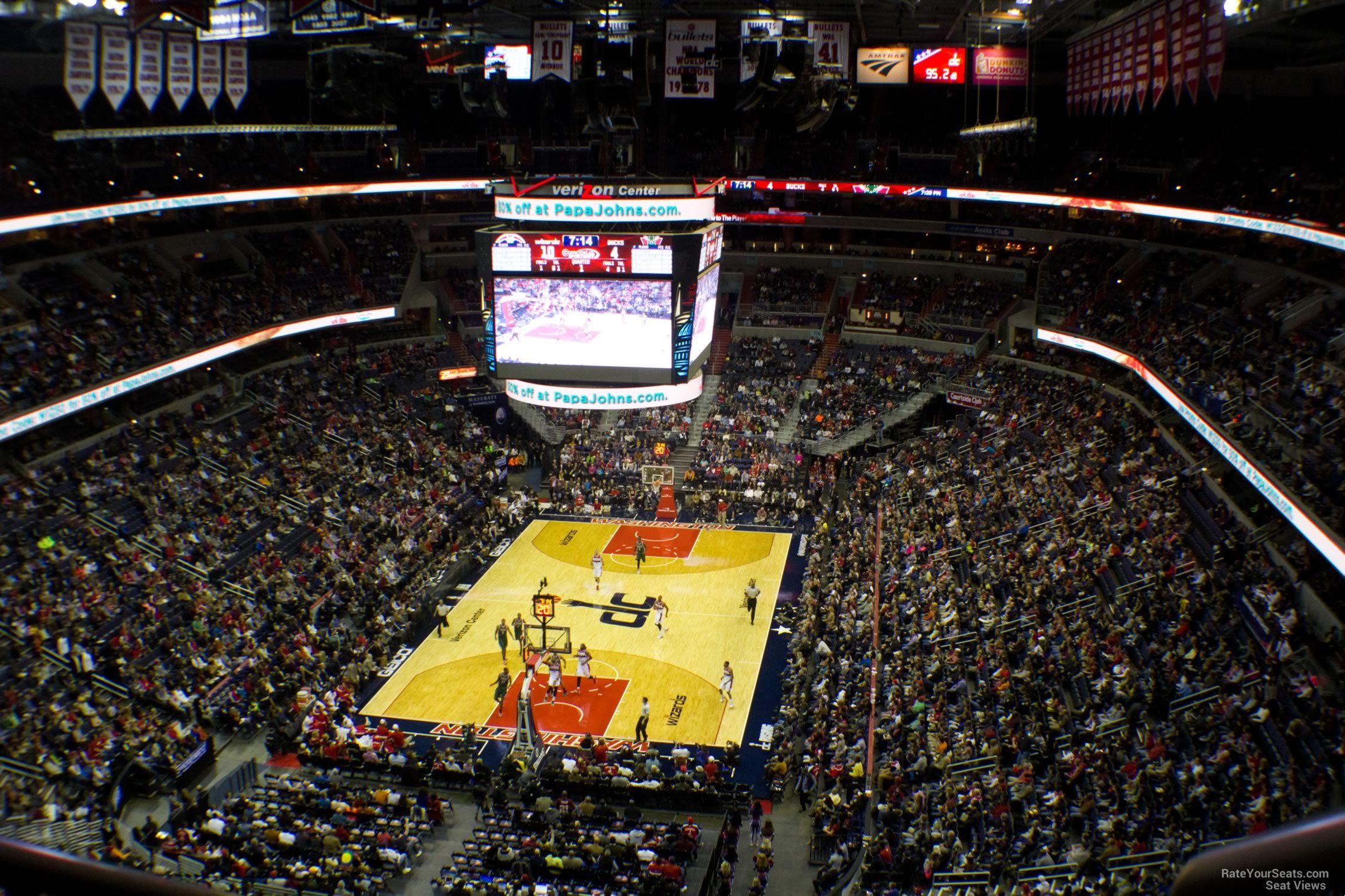 section 409, row f seat view  for basketball - capital one arena