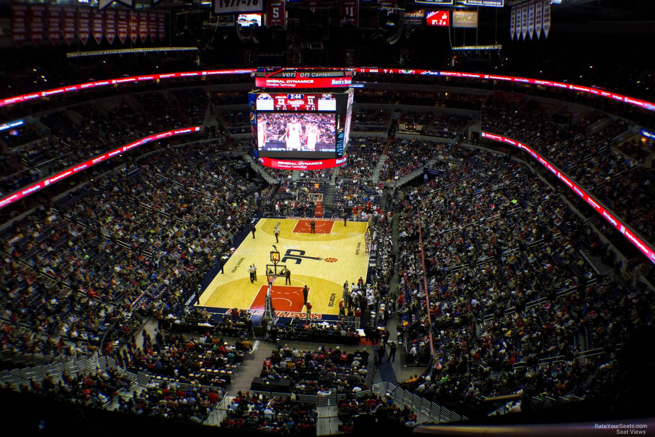 section 426, row f seat view  for basketball - capital one arena