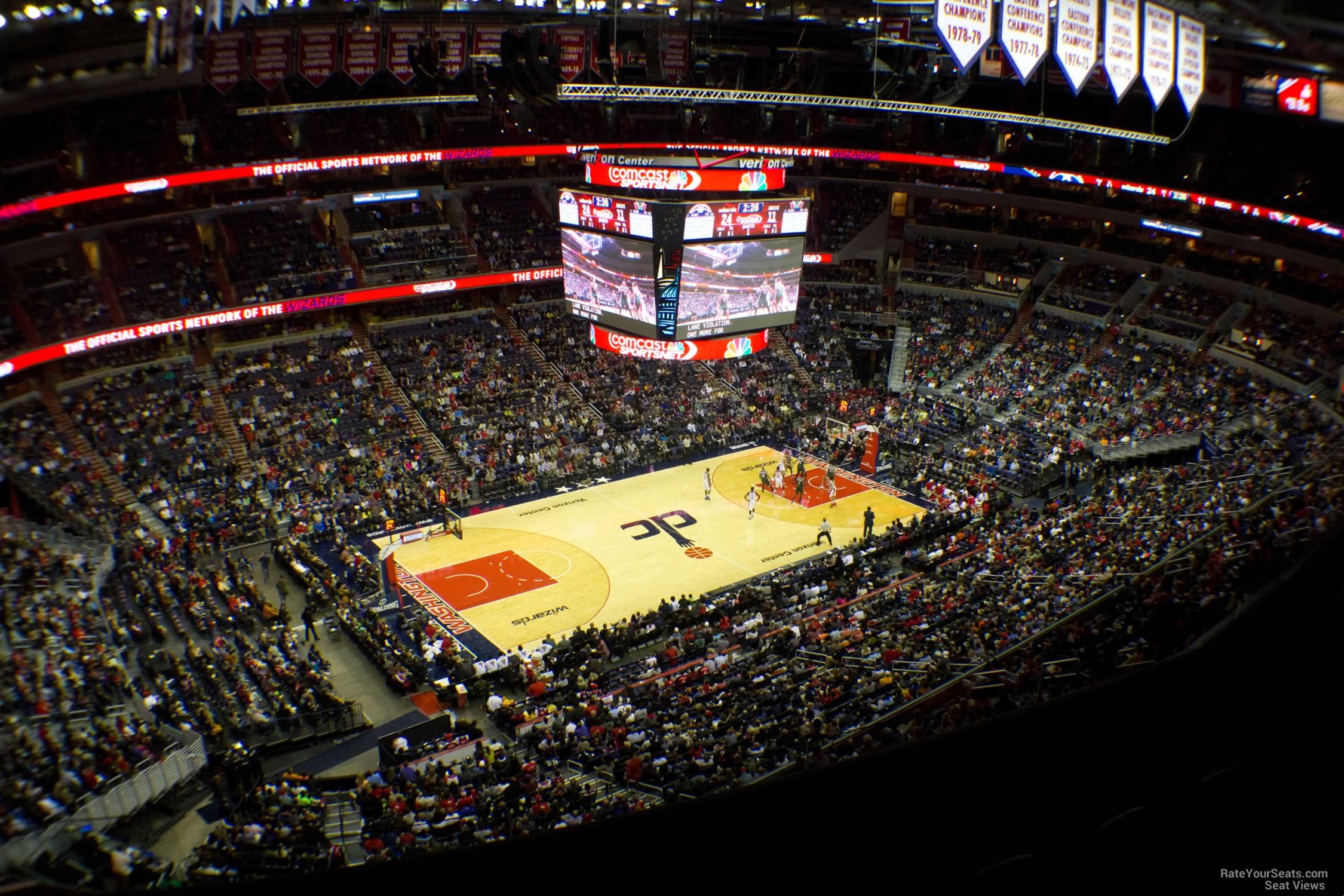 section 431, row f seat view  for basketball - capital one arena