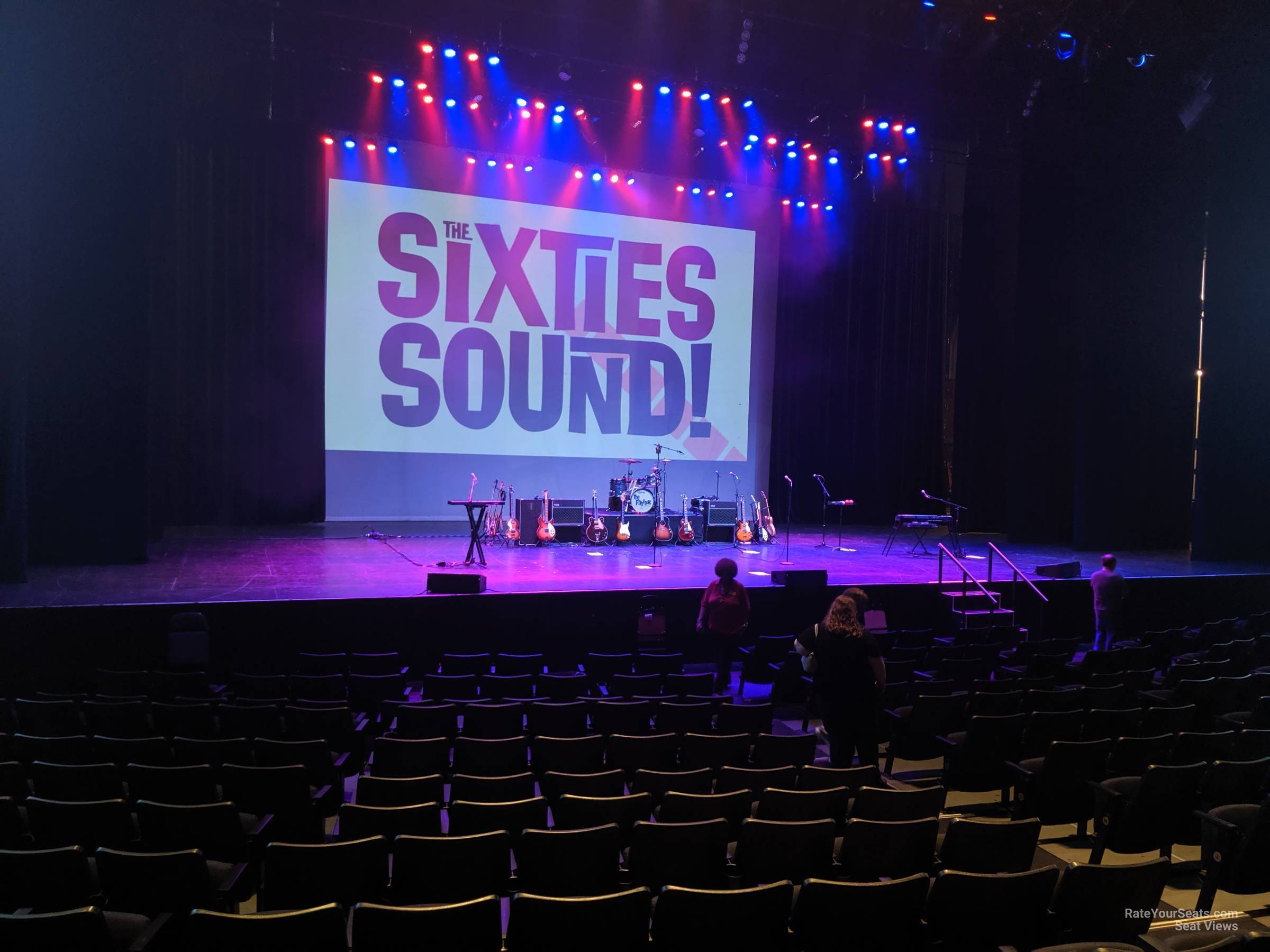 section 104, row p seat view  - texas trust cu theatre