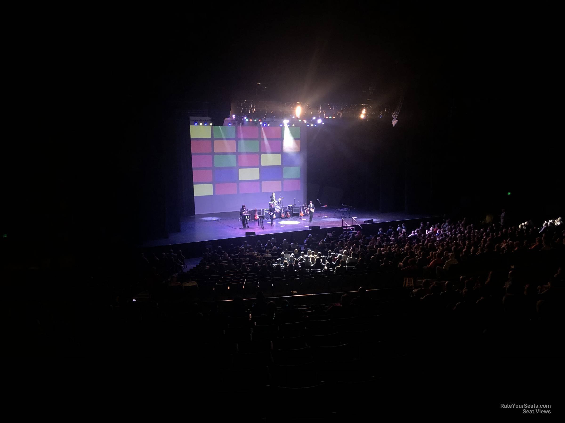 head-on concert view at Texas Trust CU Theatre