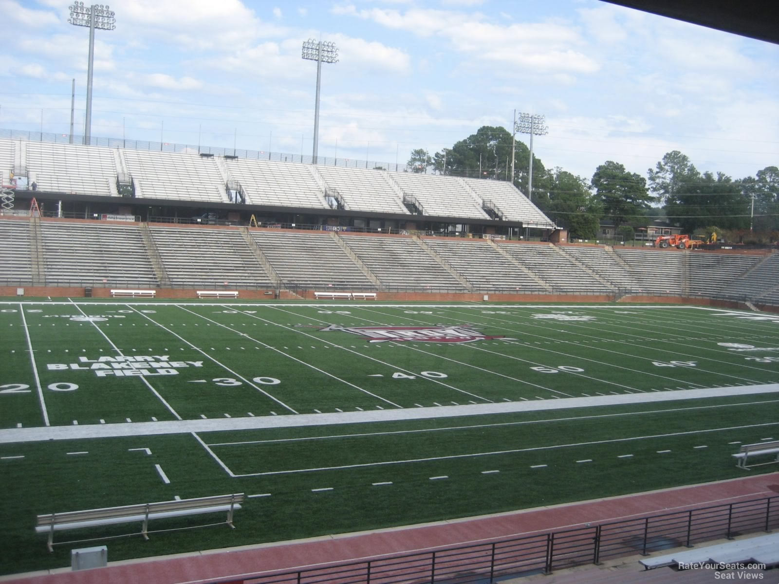section 104, row 15 seat view  - troy memorial stadium